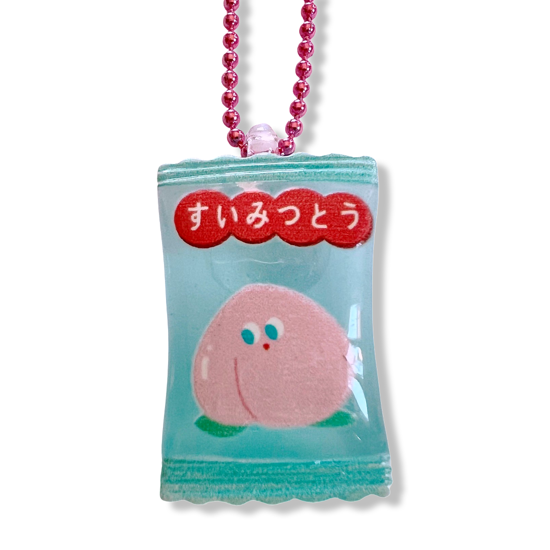 Pop Cutie Japanese Peach Candy Necklace