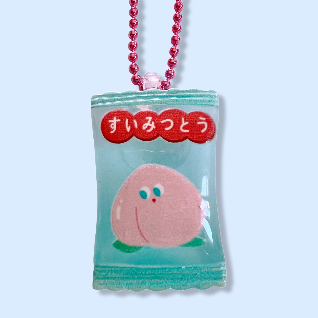 Pop Cutie Japanese Peach Candy Necklace