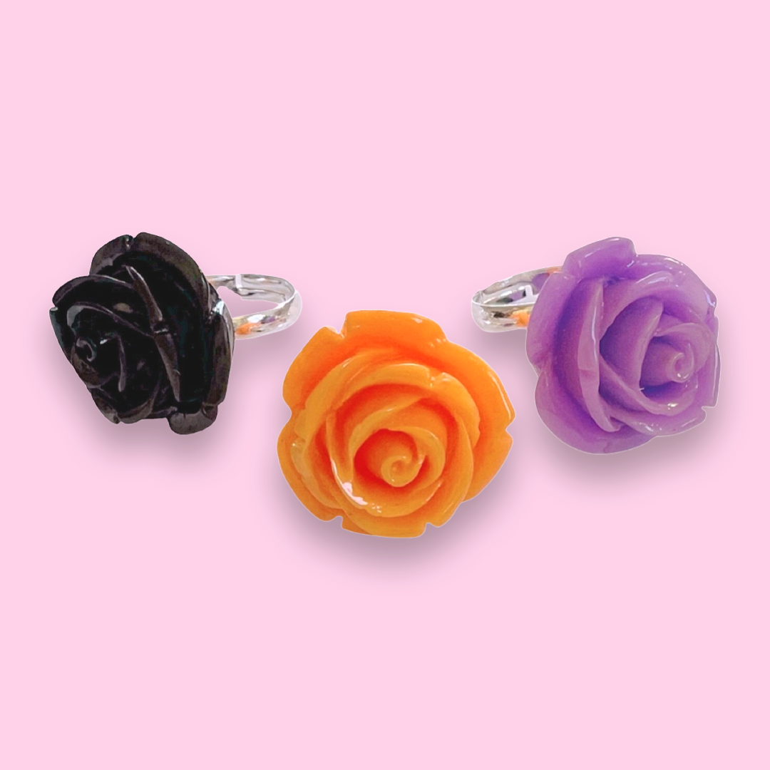 Pop Cutie Halloween Rose Ring - Assorted Colors