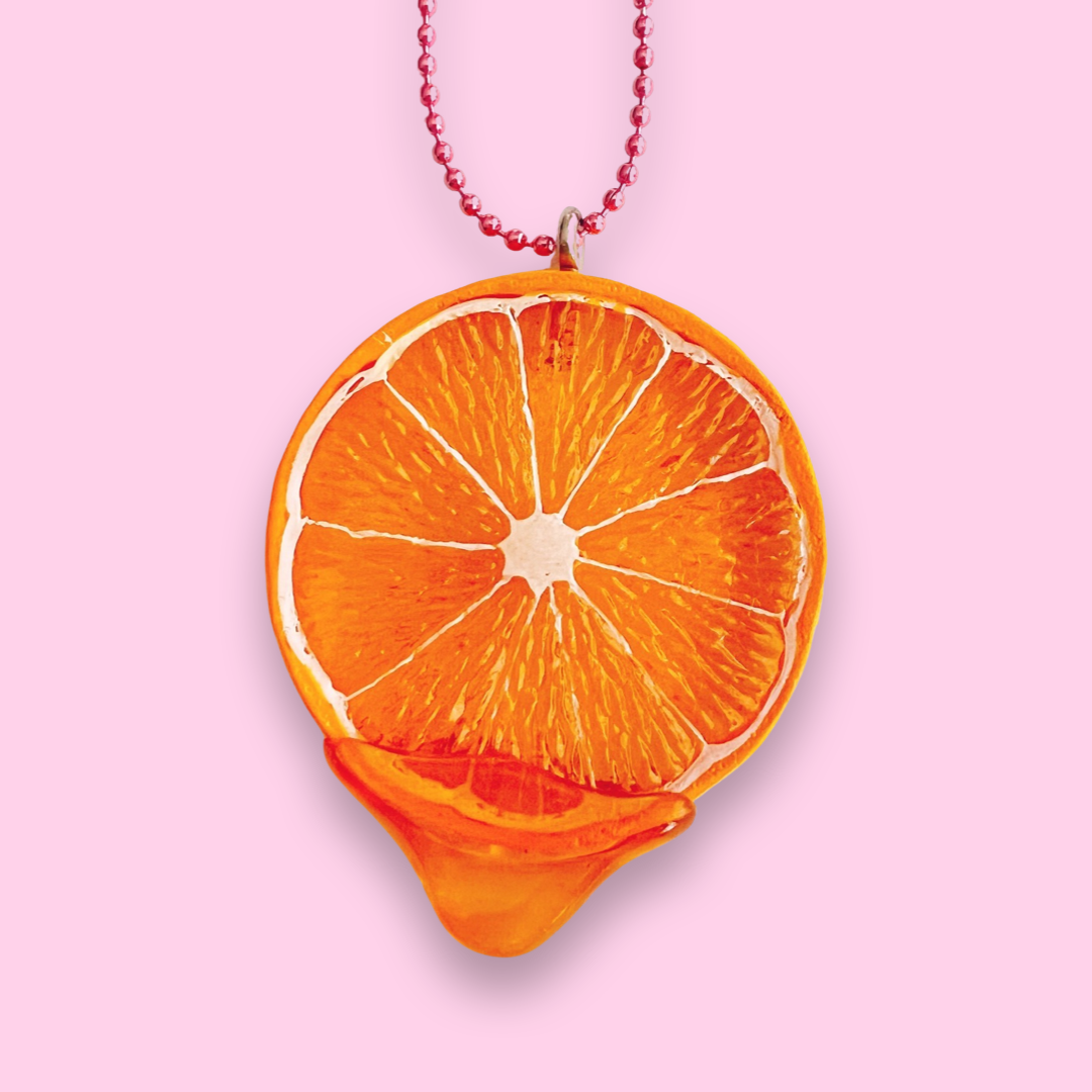DeLuxe Juicy Fruit Necklace - Orange