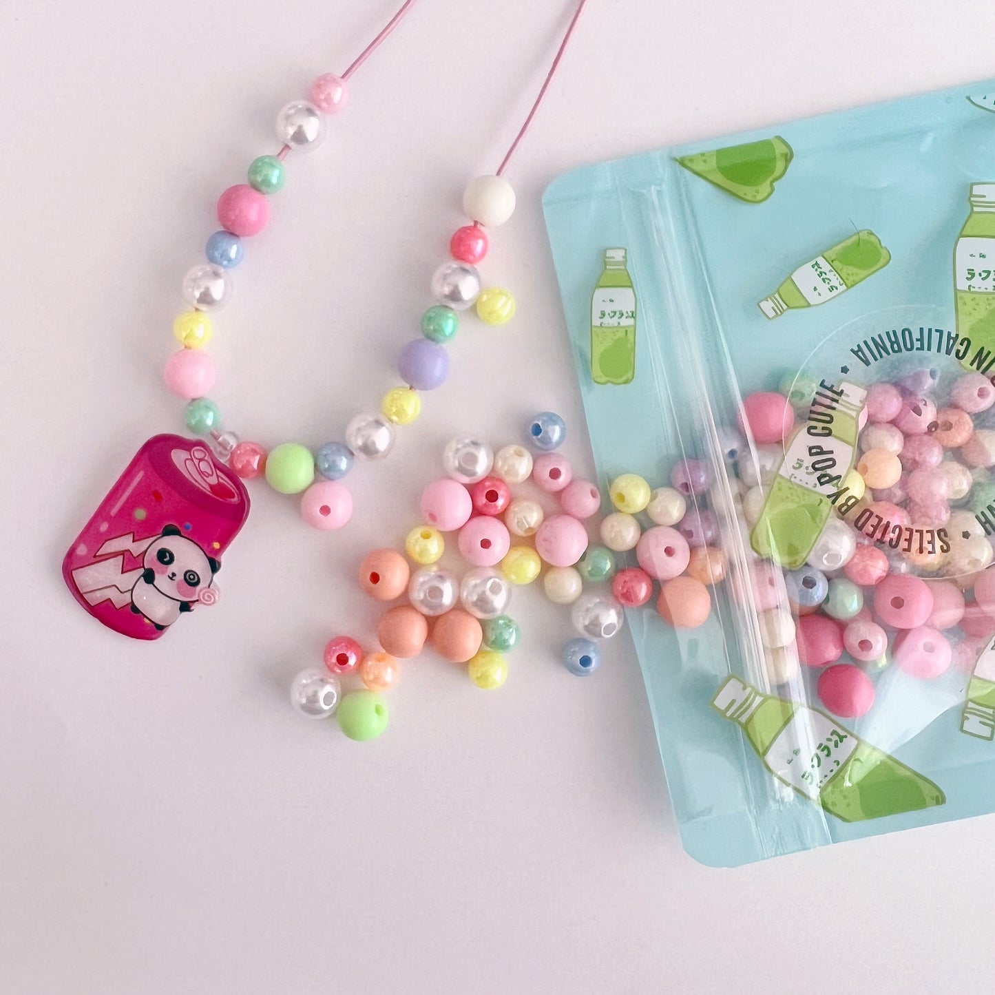 Pop Cutie Kids DIY Necklace / Bracelets Kawaii Drink Set