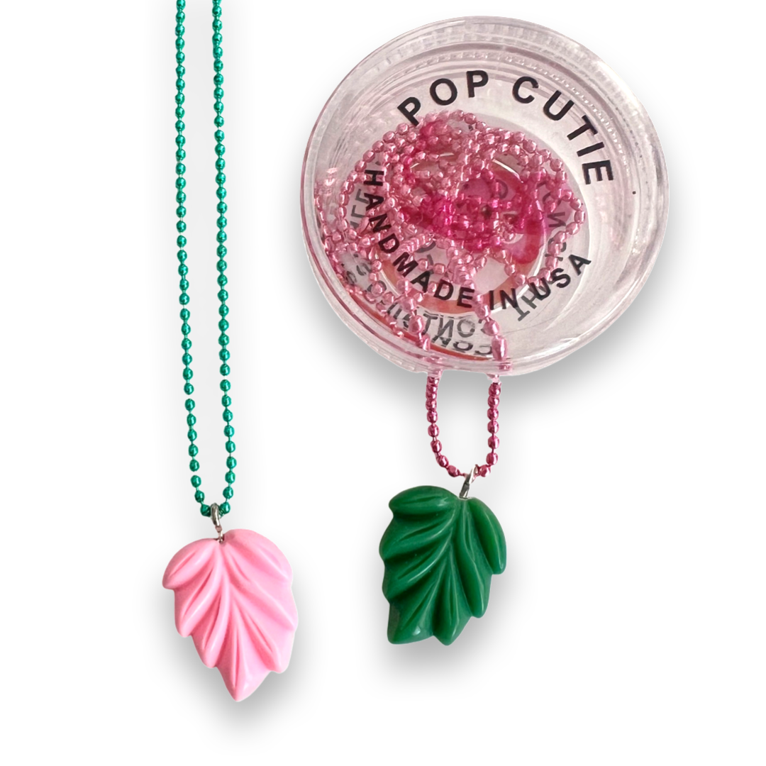 Pop Cutie Pastel Leaf Necklace