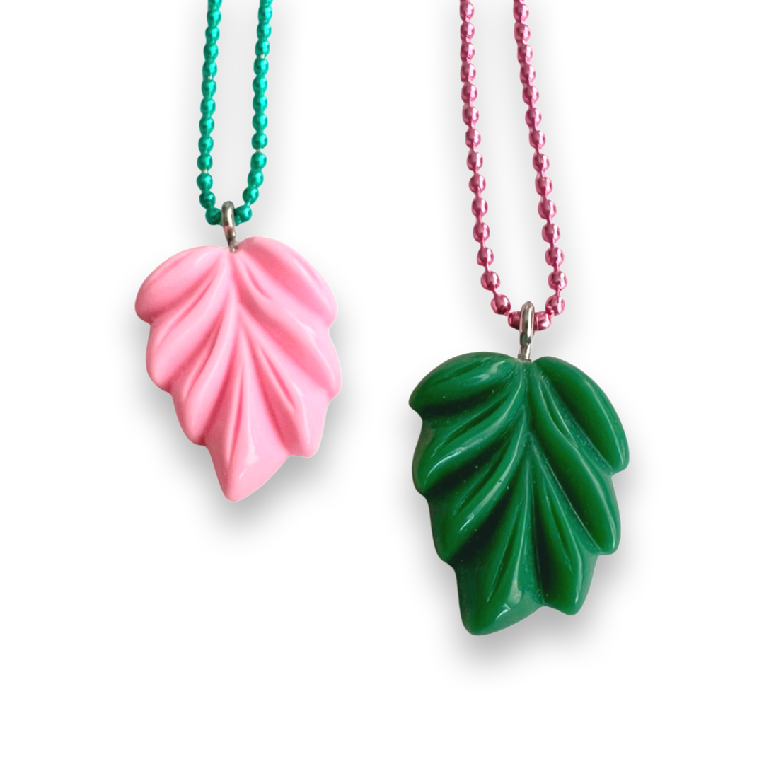 Pop Cutie Pastel Leaf Necklace