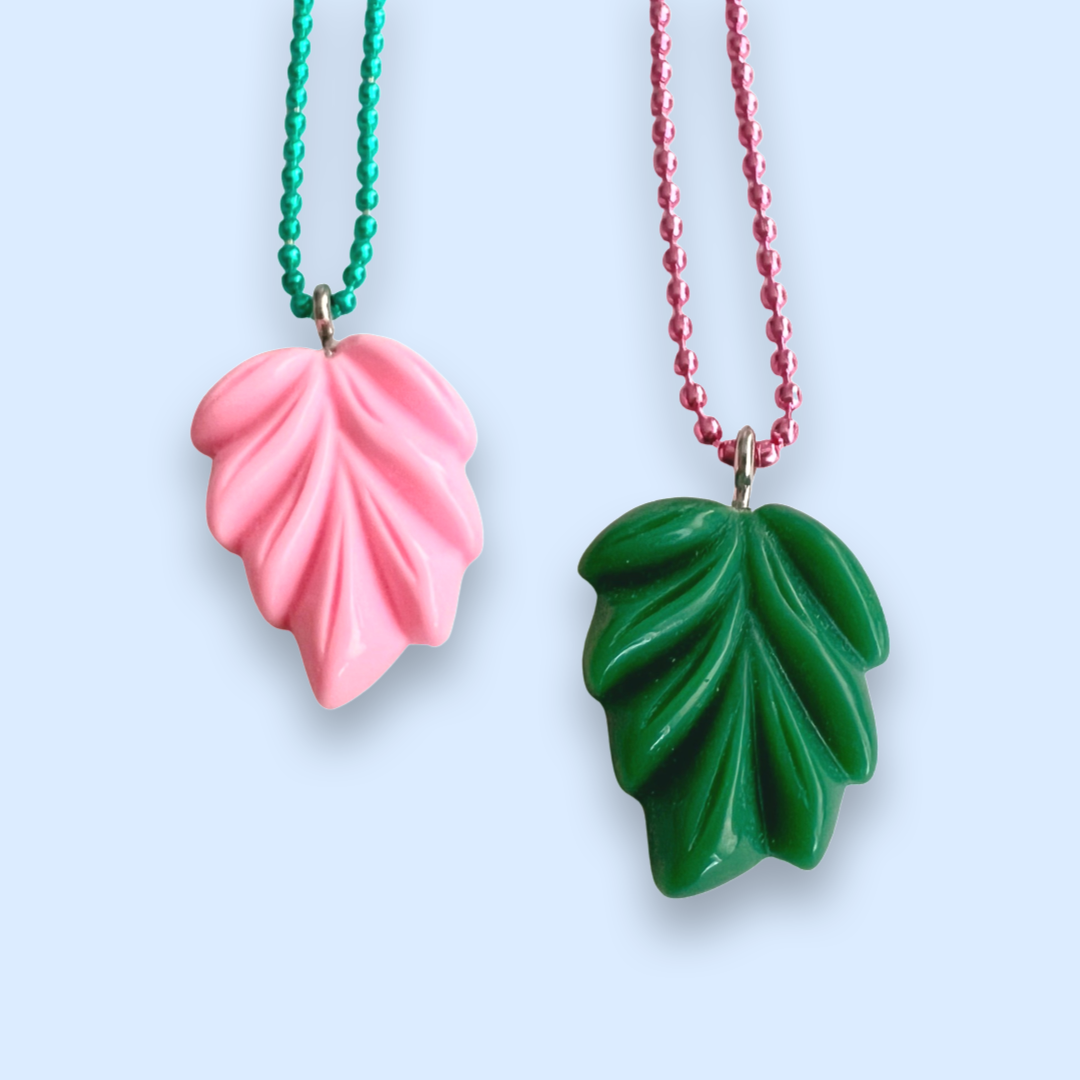Pop Cutie Pastel Leaf Necklace