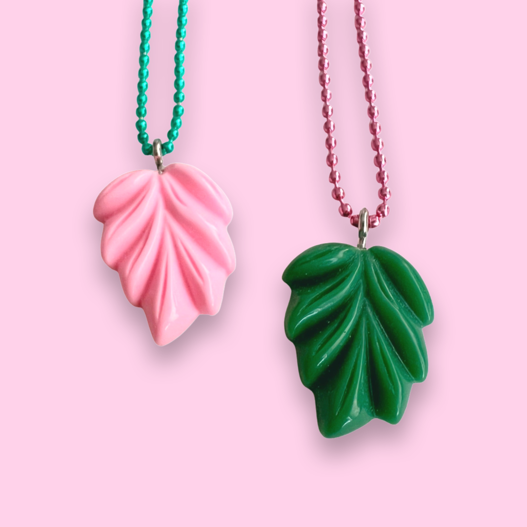 Pop Cutie Pastel Leaf Necklace
