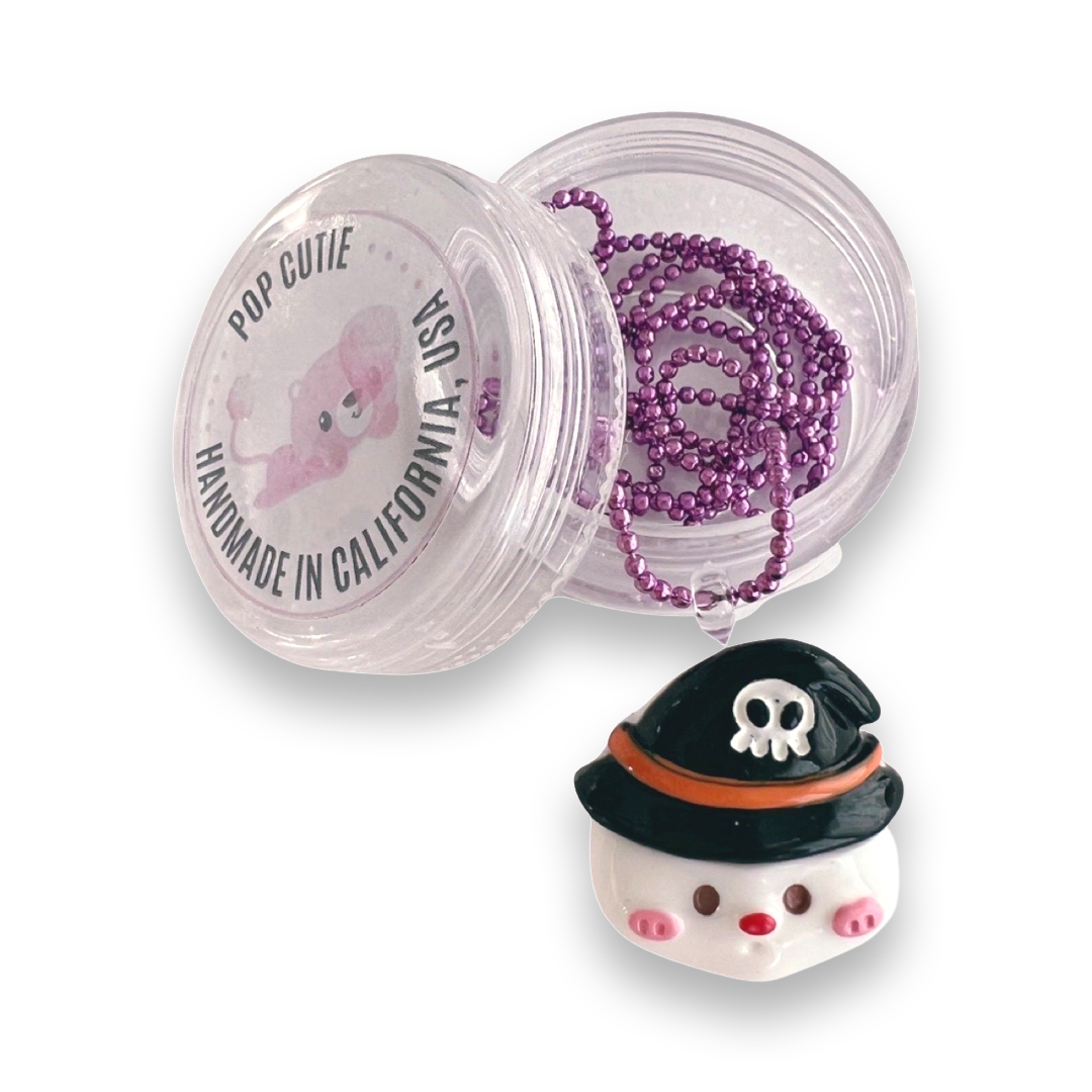 Pop Cutie Halloween Kawaii Witch Ghost Necklace