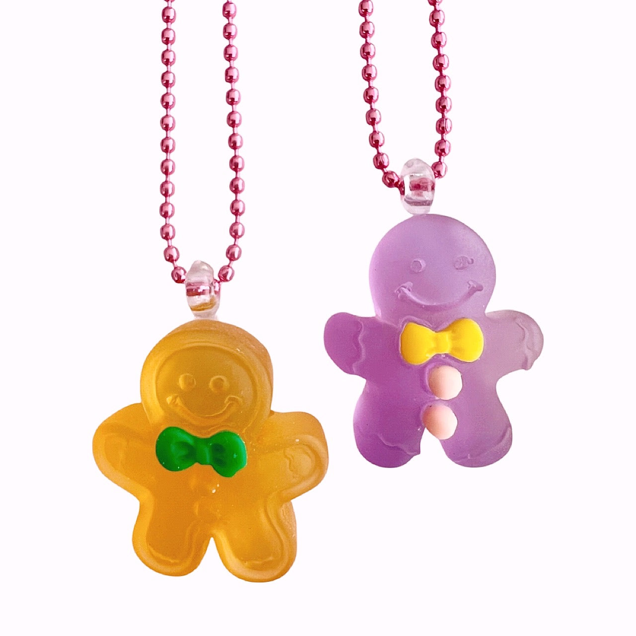 Pop Cutie Jelly Gingerbread Kids Christmas Necklace