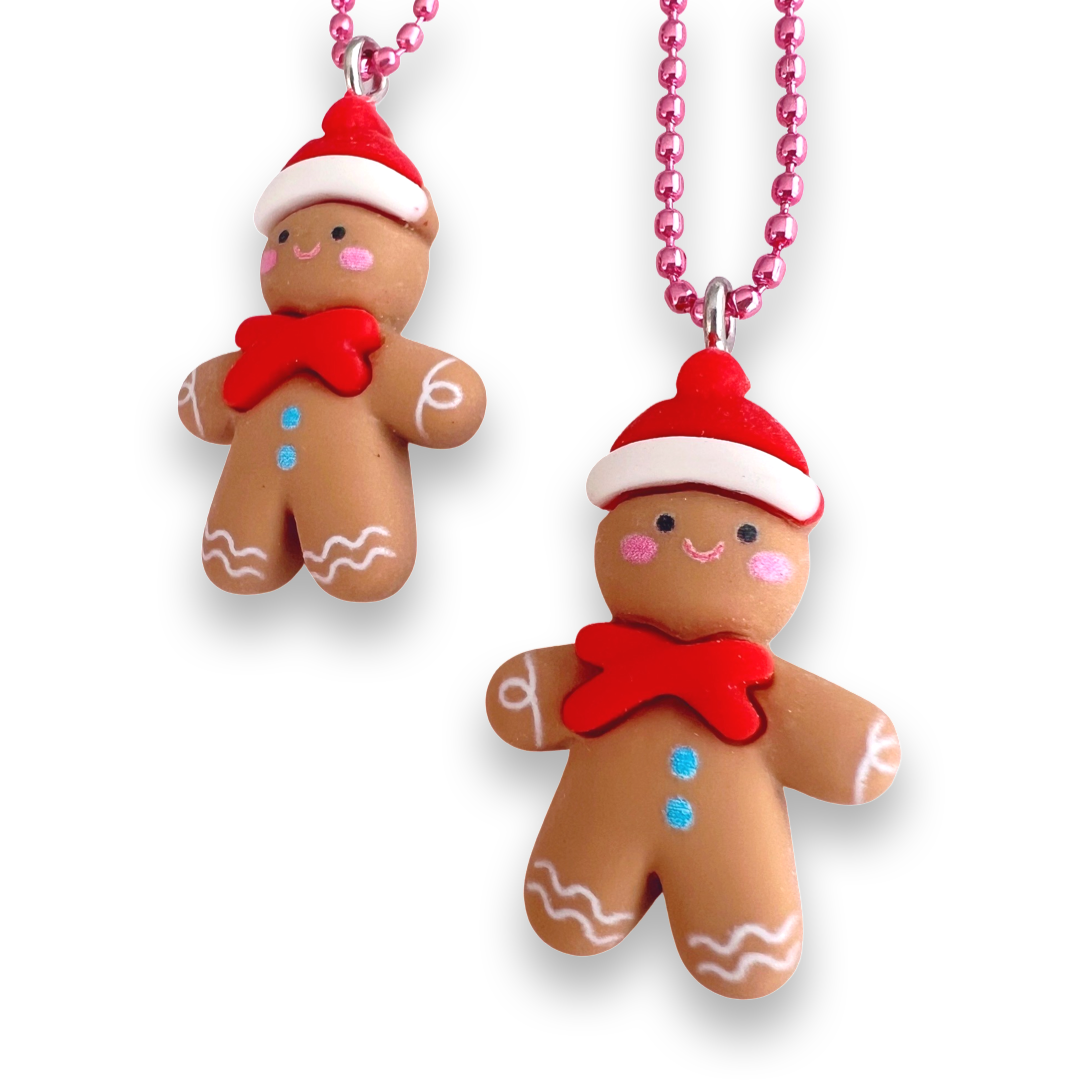 Pop Cutie Christmas Kawaii Gingerbread Kids Necklace