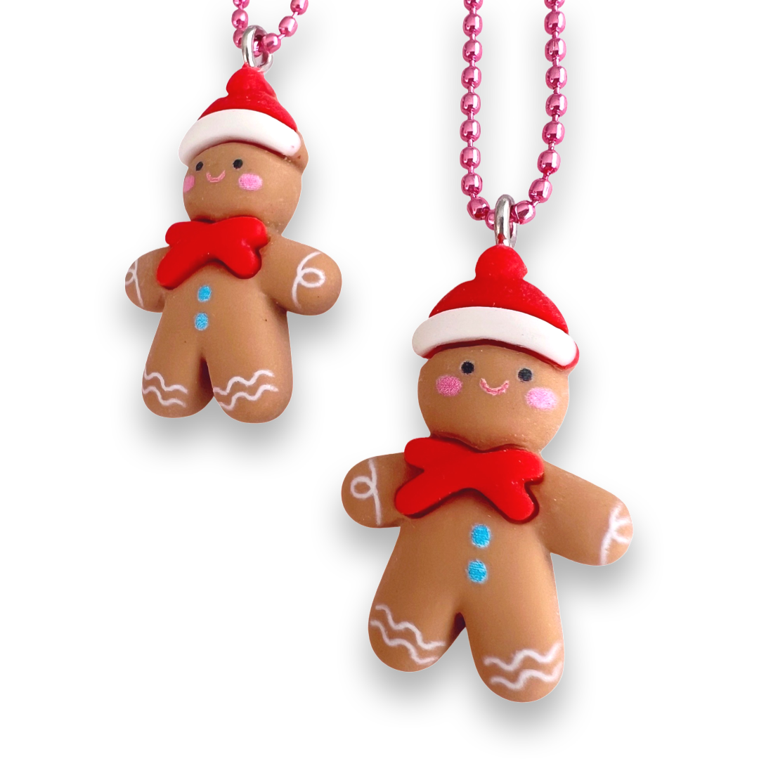 Pop Cutie Christmas Kawaii Gingerbread  Kids Necklace