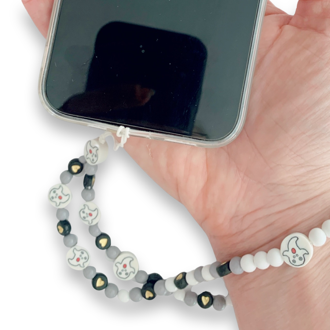 Pop Cutie Halloween Kawaii Beaded Mobile Phone Wrist strap