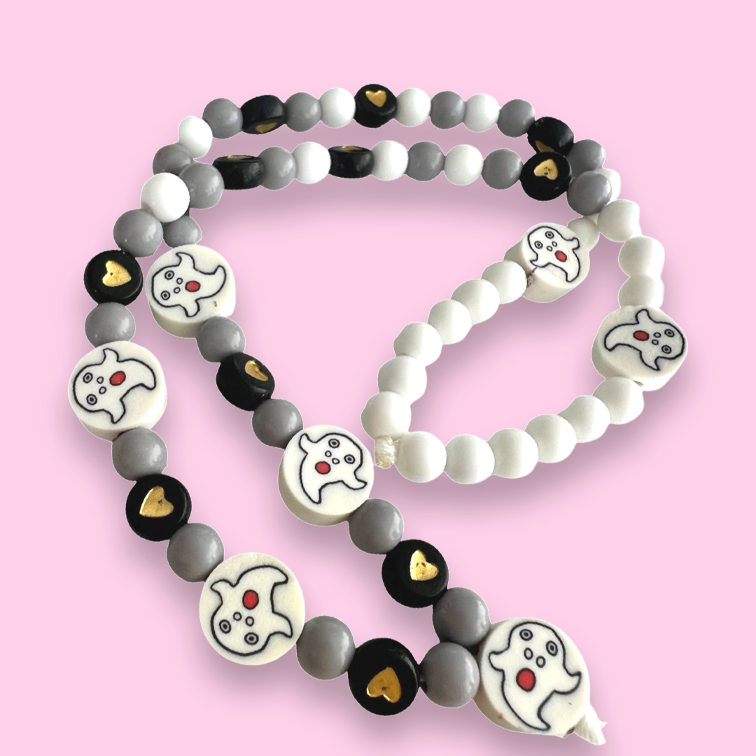 Pop Cutie Halloween Kawaii Beaded Mobile Phone Wrist strap