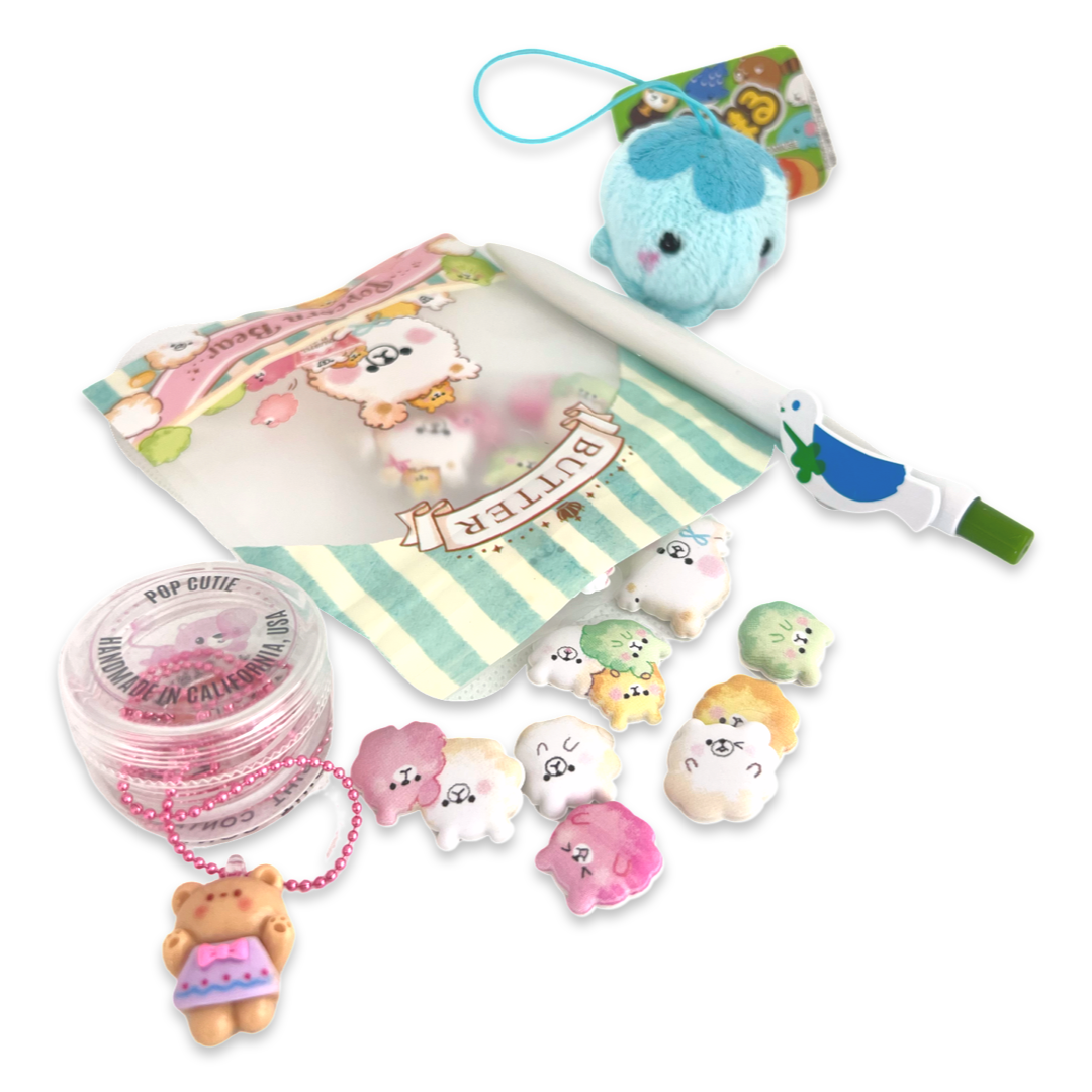 Pop Cutie Japanese Toy/Stationery/Sticker/Necklace Gift Set