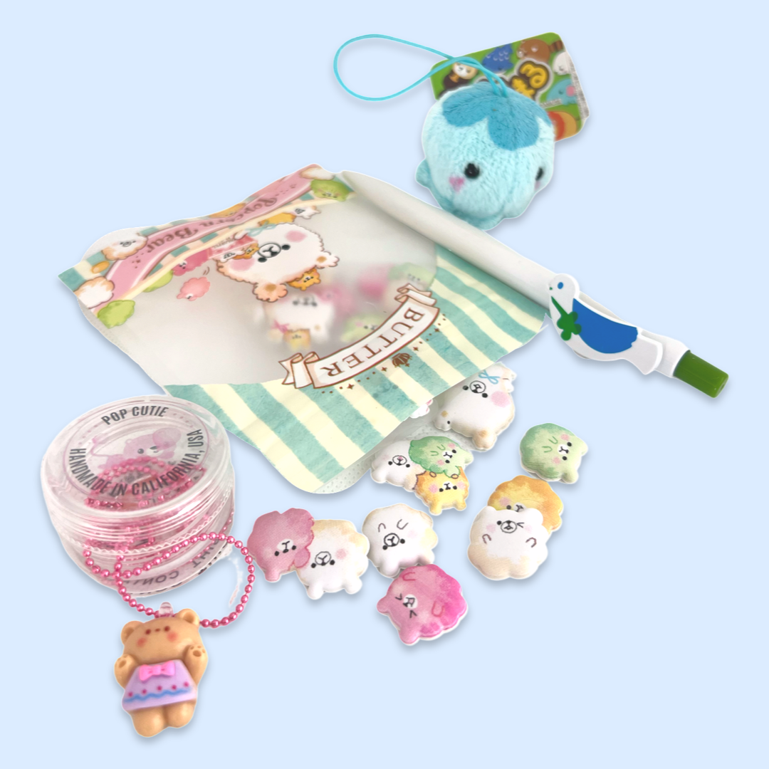 Pop Cutie Japanese Toy/Stationery/Sticker/Necklace Gift Set