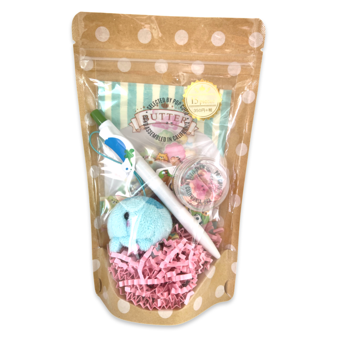 Pop Cutie Japanese Toy/Stationery/Sticker/Necklace Gift Set