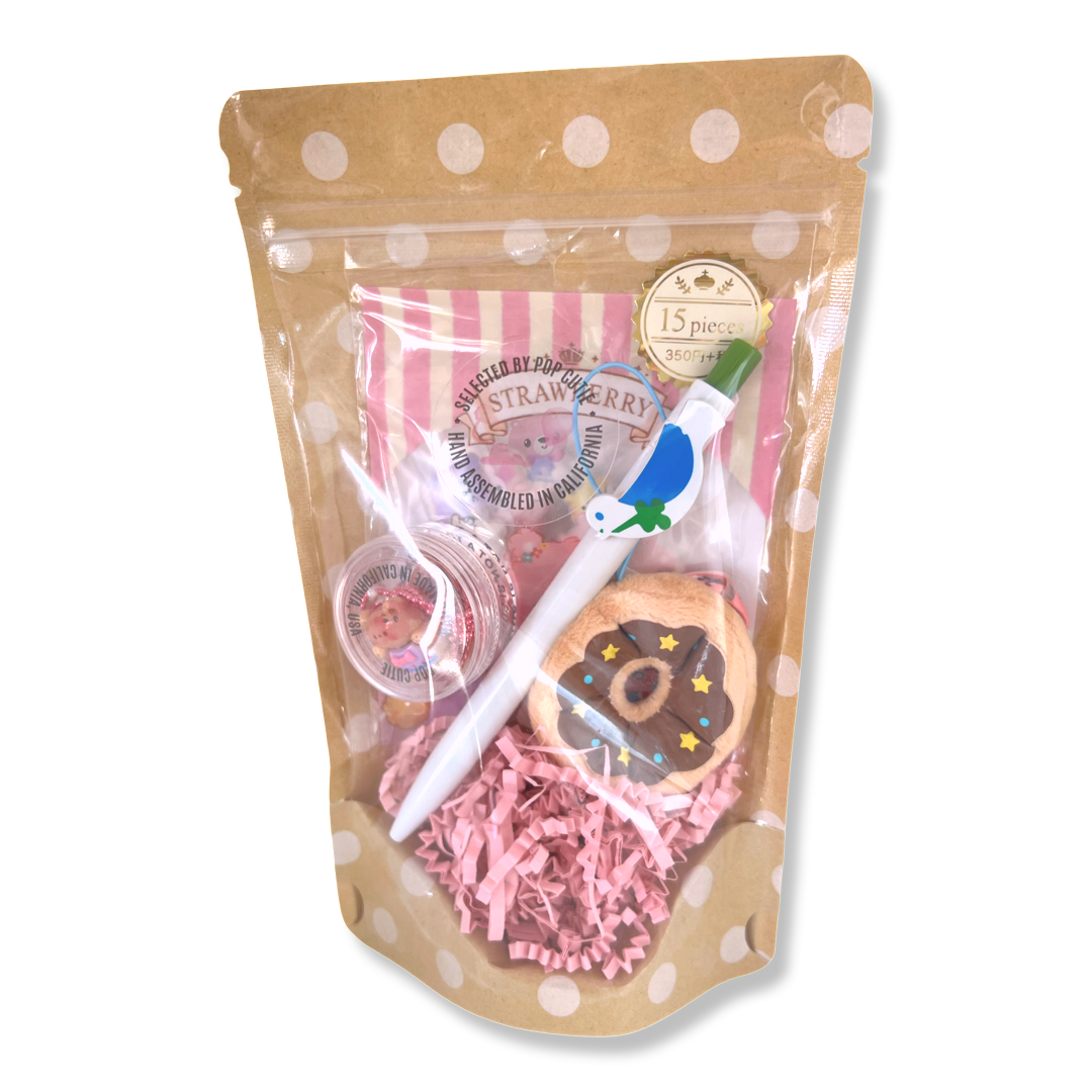 Pop Cutie Japanese Toy/Stationery/Sticker/Necklace Gift Set