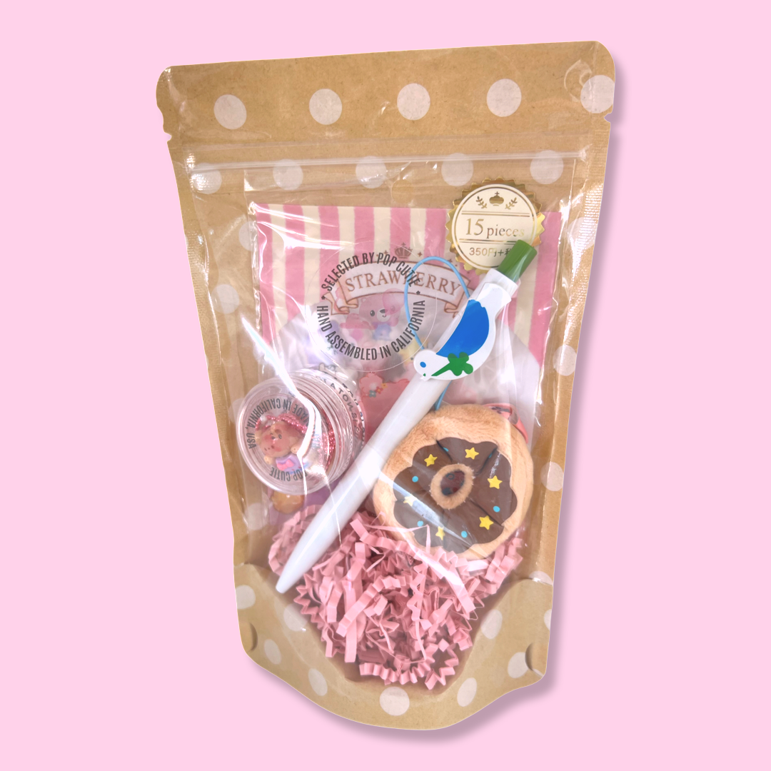 Pop Cutie Japanese Toy/Stationery/Sticker/Necklace Gift Set