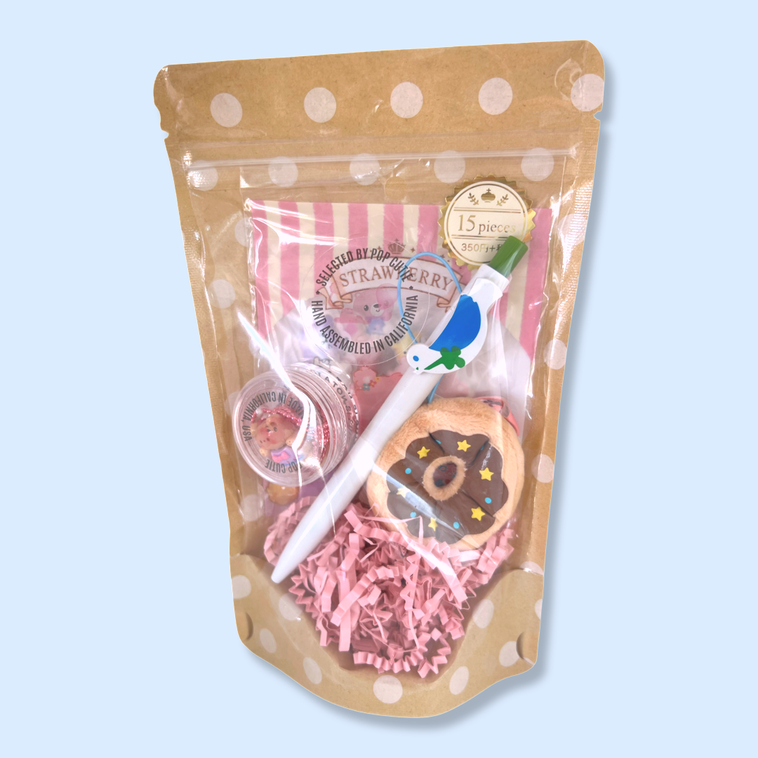 Pop Cutie Japanese Toy/Stationery/Sticker/Necklace Gift Set