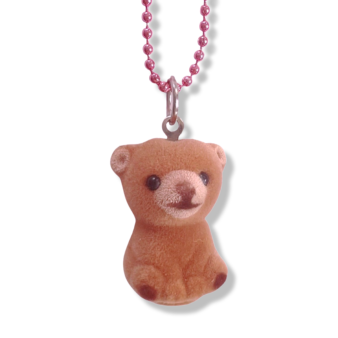 Pop Cutie Soft Jungle Necklaces - Bear