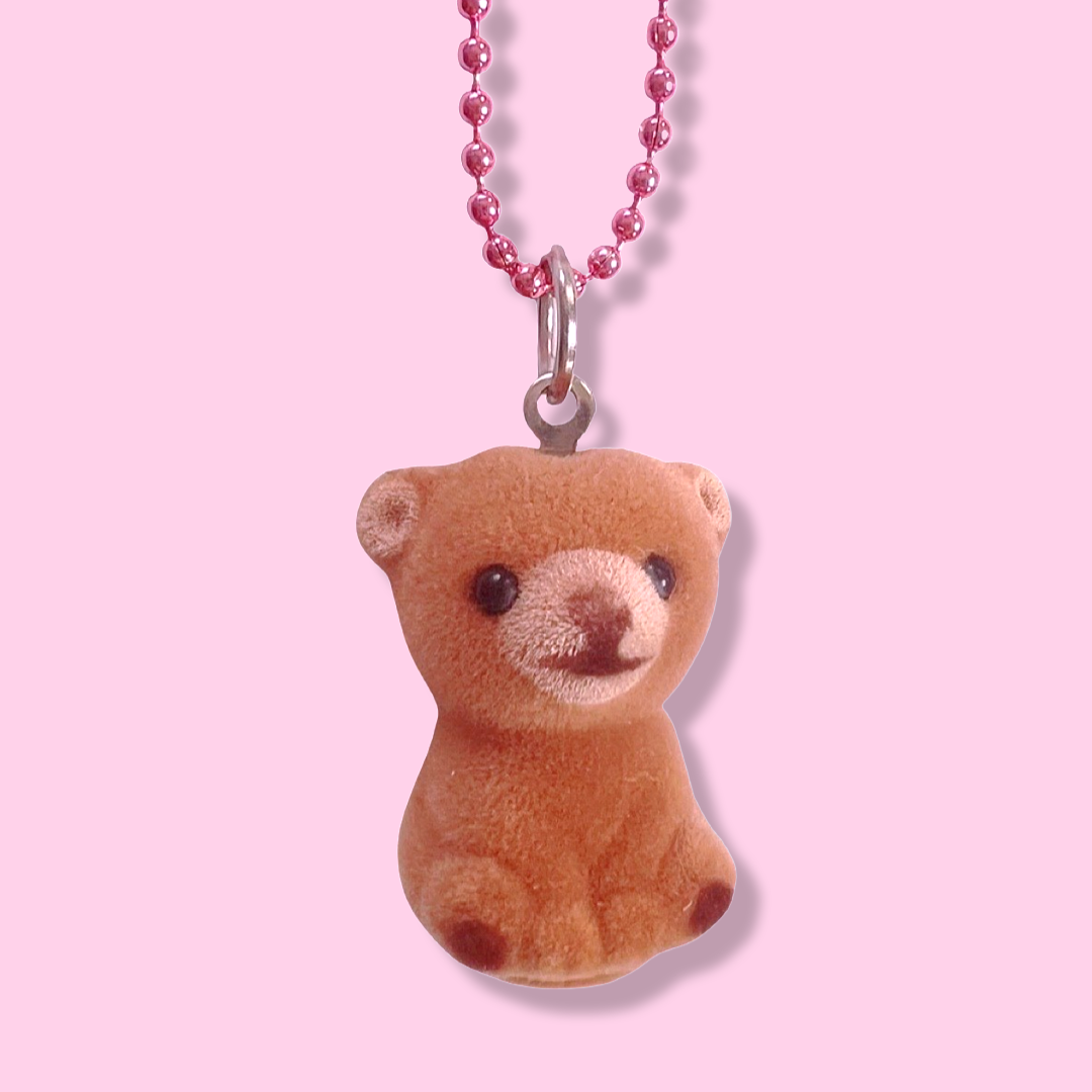 Pop Cutie Soft Jungle Necklaces - Bear