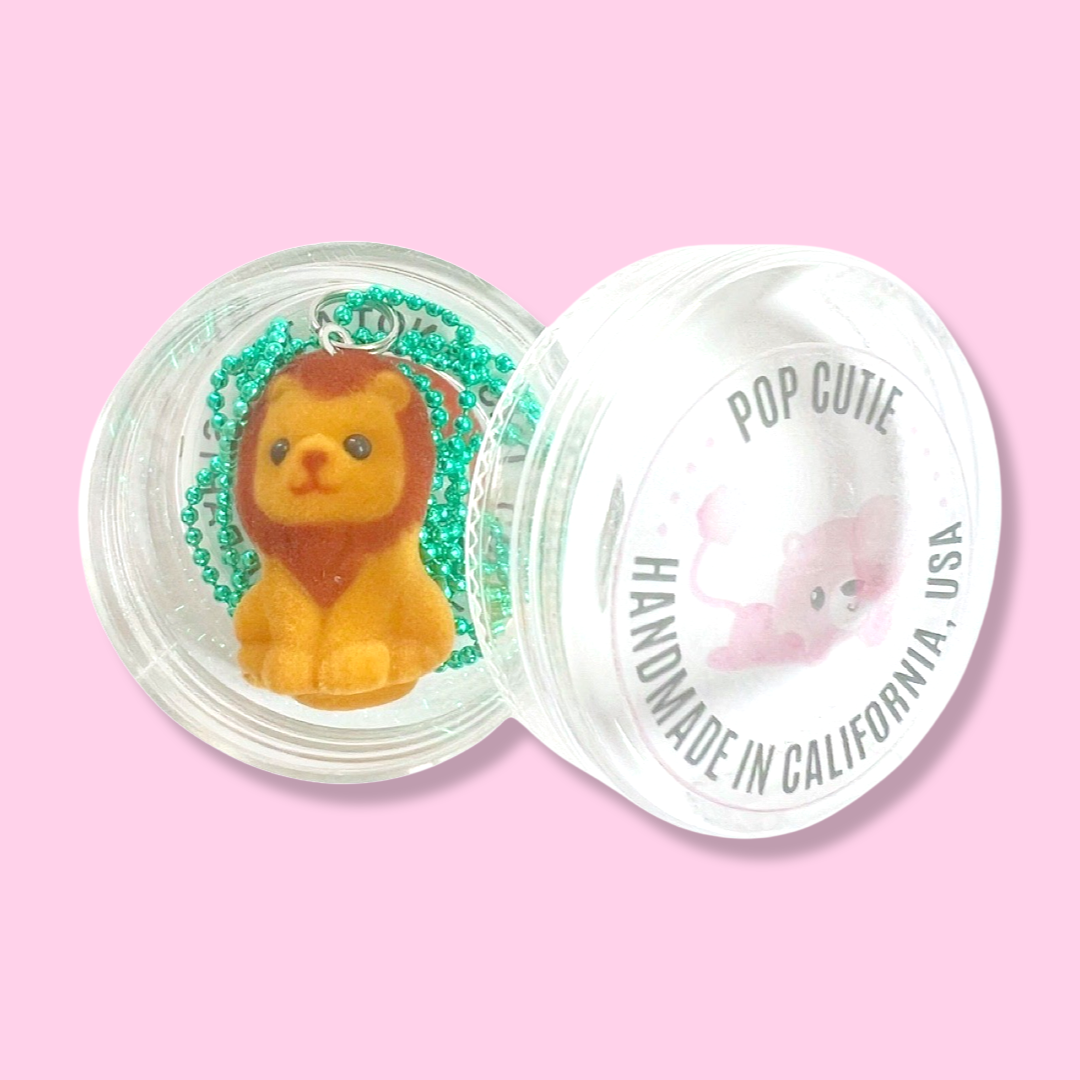 Pop Cutie Soft Jungle Necklaces - Lion