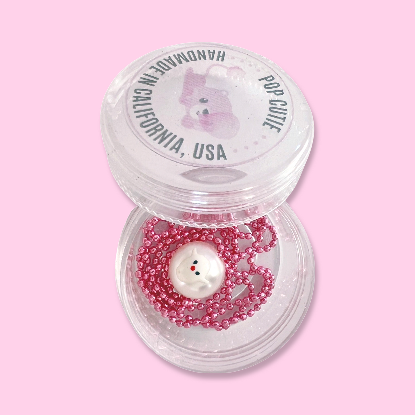 Pop Cutie Halloween Ghost Pearl Necklace