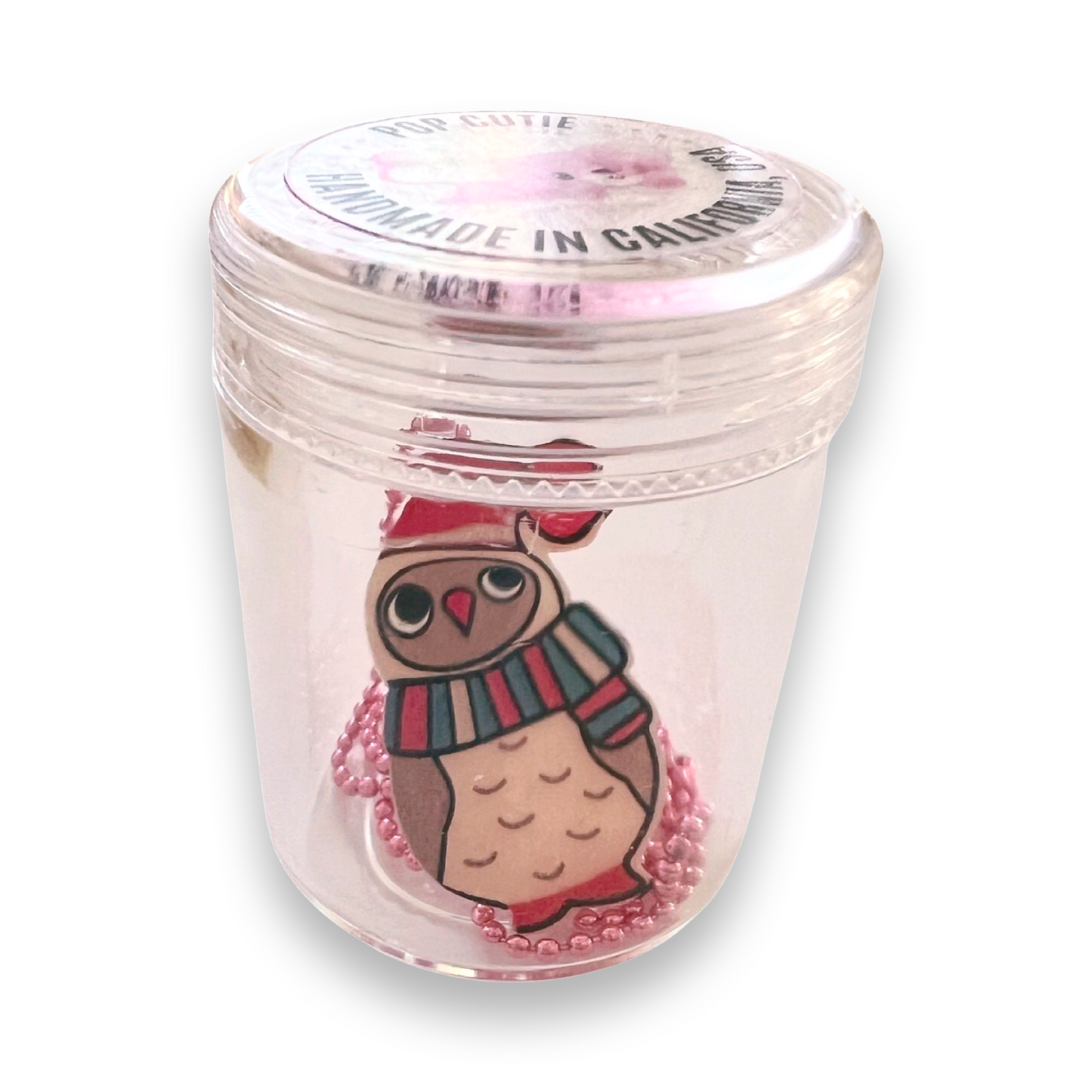Pop Cutie Owl Kids Christmas Necklace