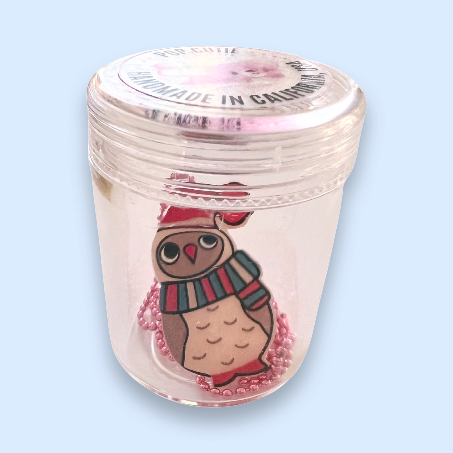 Pop Cutie Owl Kids Christmas Necklace