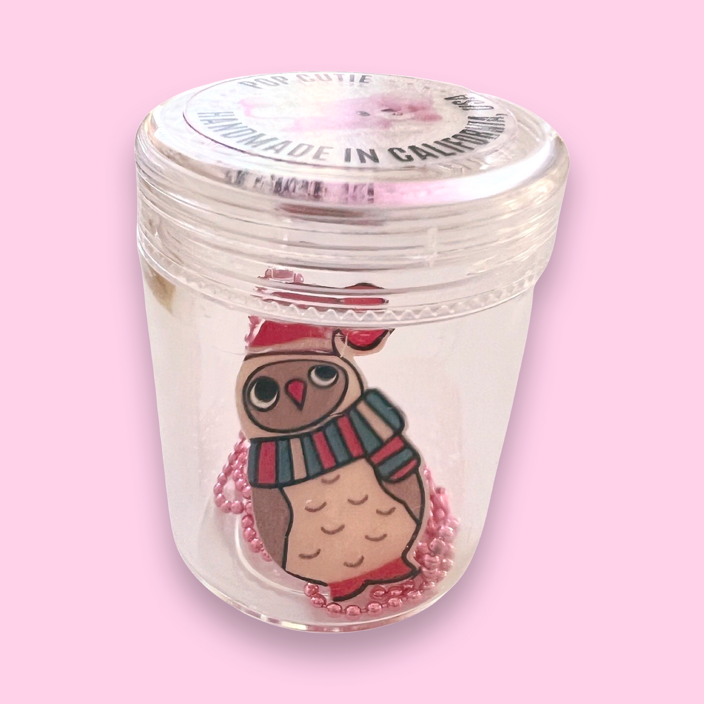 Pop Cutie Owl Kids Christmas Necklace