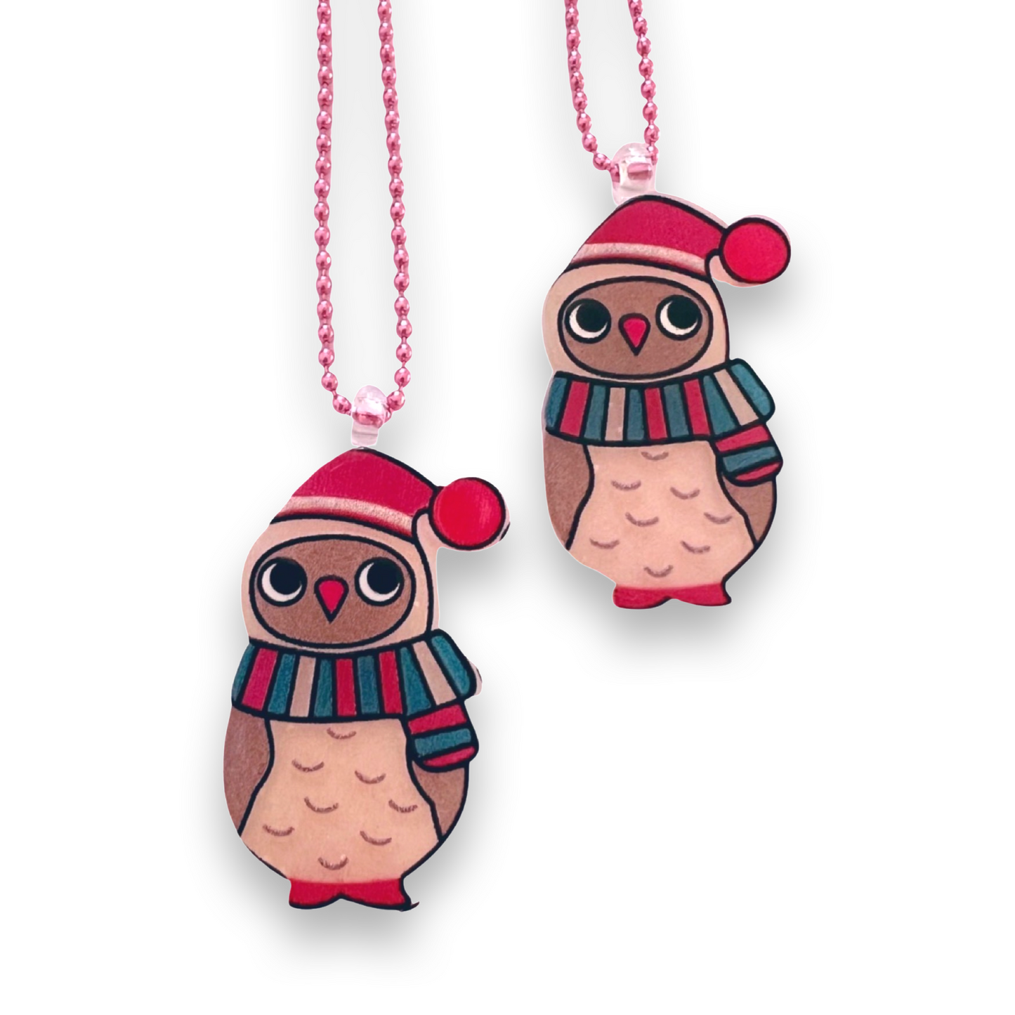 Pop Cutie Owl Kids Christmas Necklace