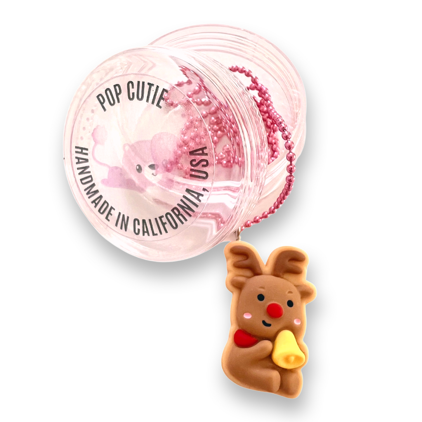 Pop Cutie Christmas Jingle Reindeer Kids Necklace Stocking Stuffers