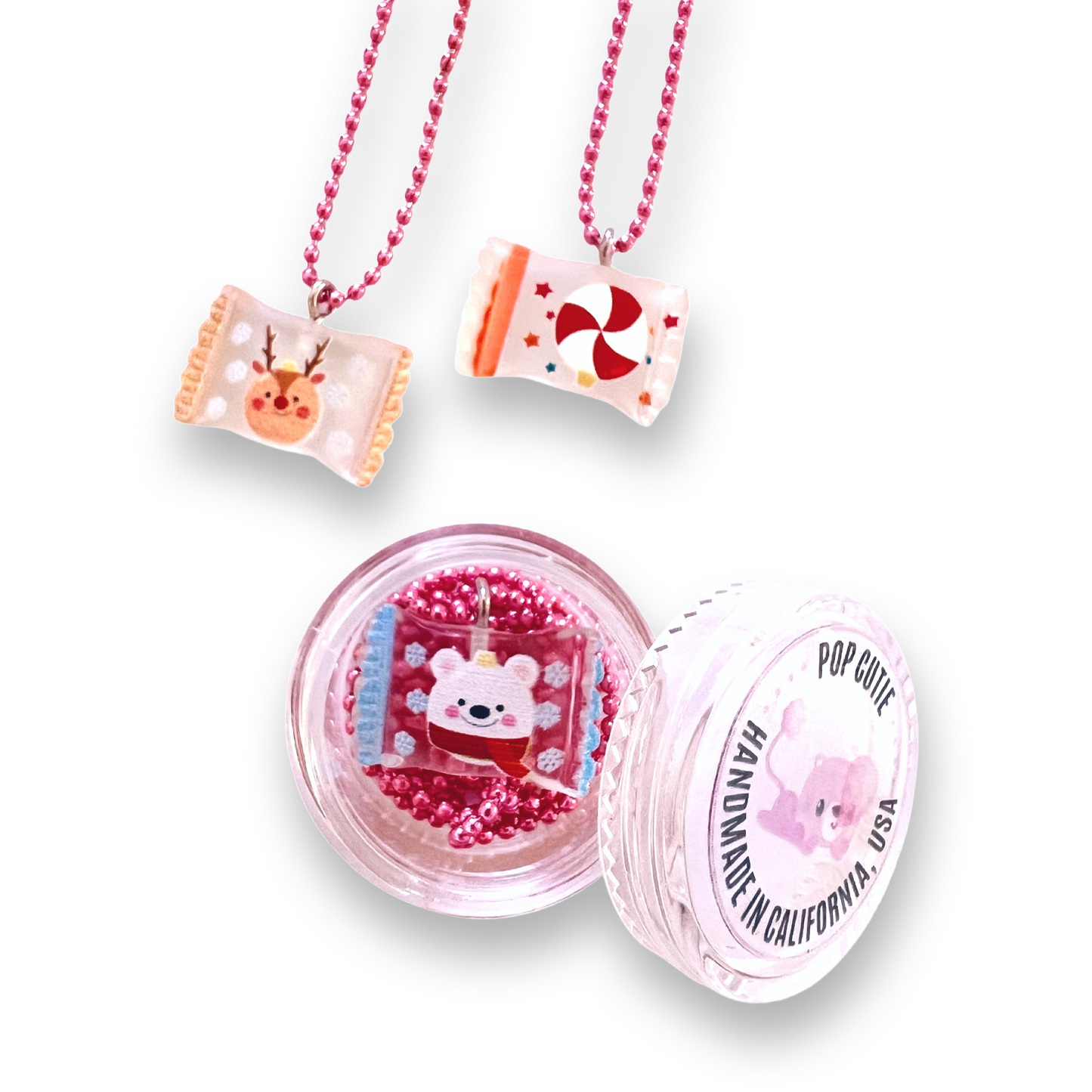 Pop Cutie Christmas Candy Kids Necklace