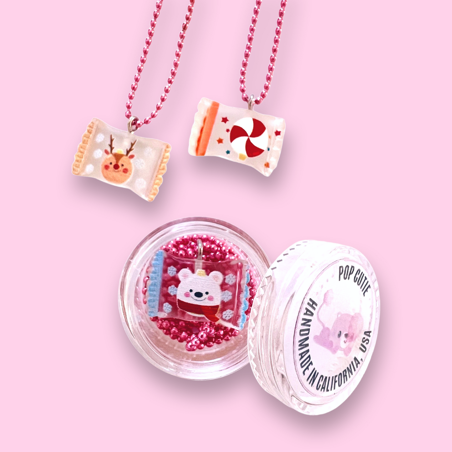 Pop Cutie Christmas Candy Kids Necklace