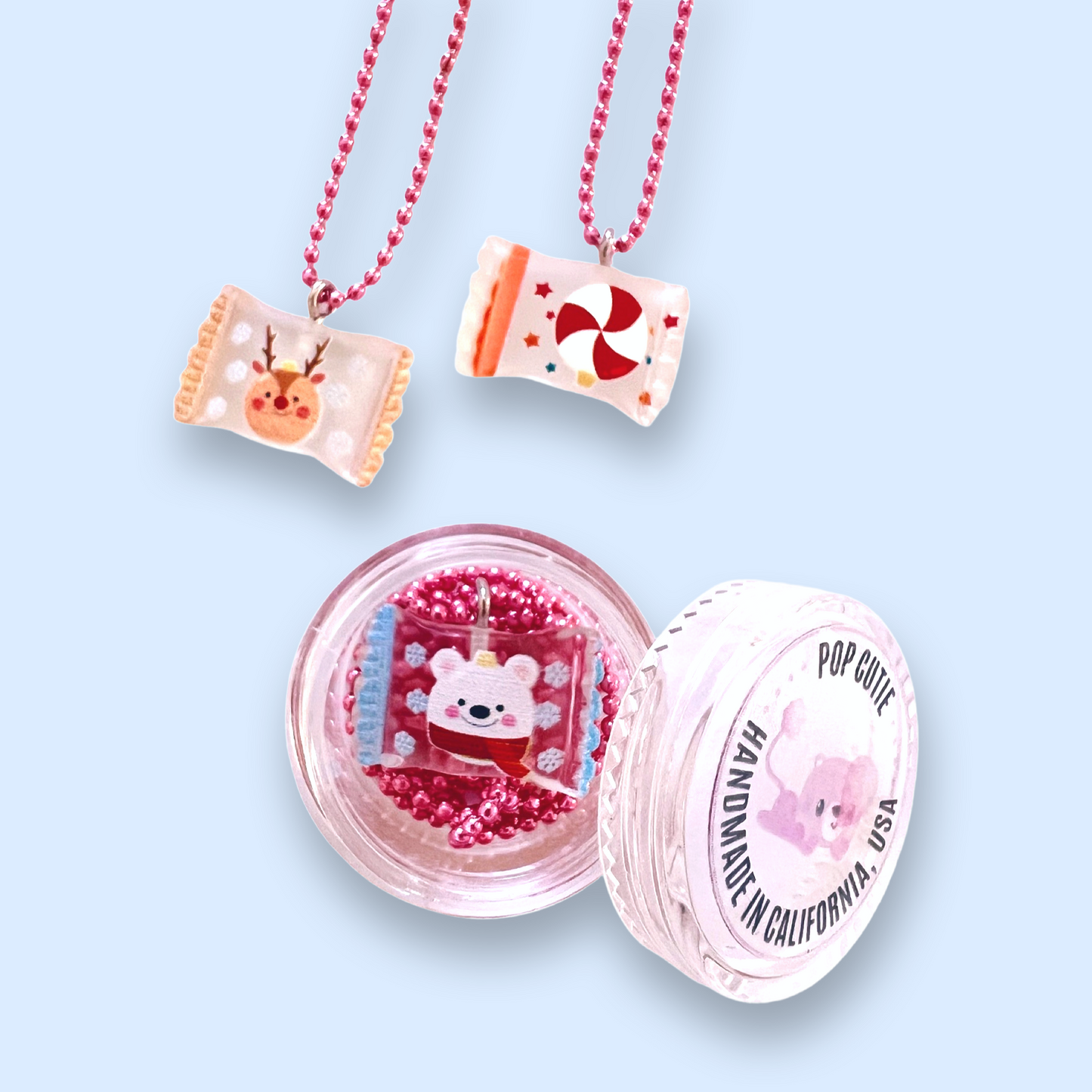Pop Cutie Christmas Candy Kids Necklace