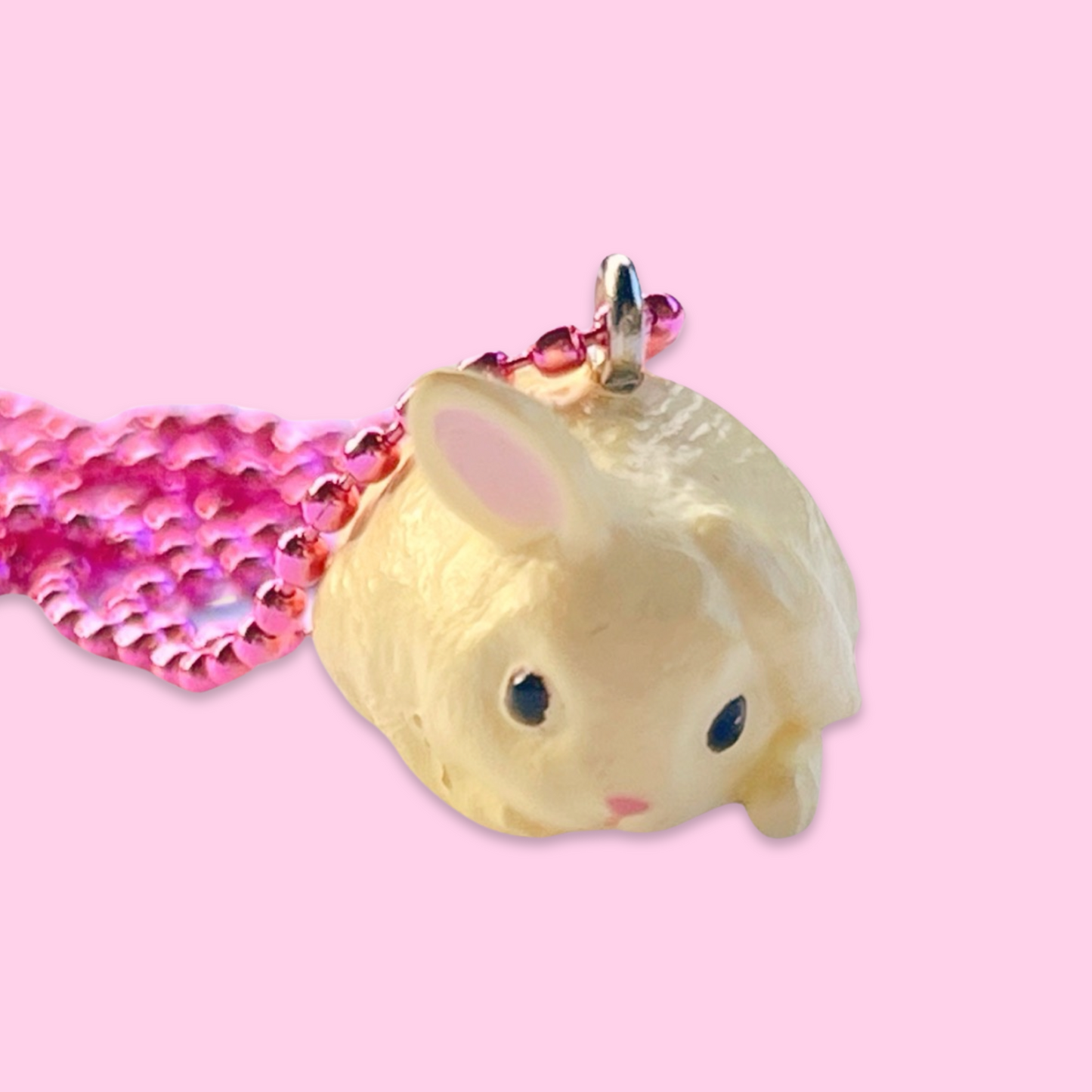 DeLuxe Pop Cutie Japanese Bunny Necklace - Red Bowl