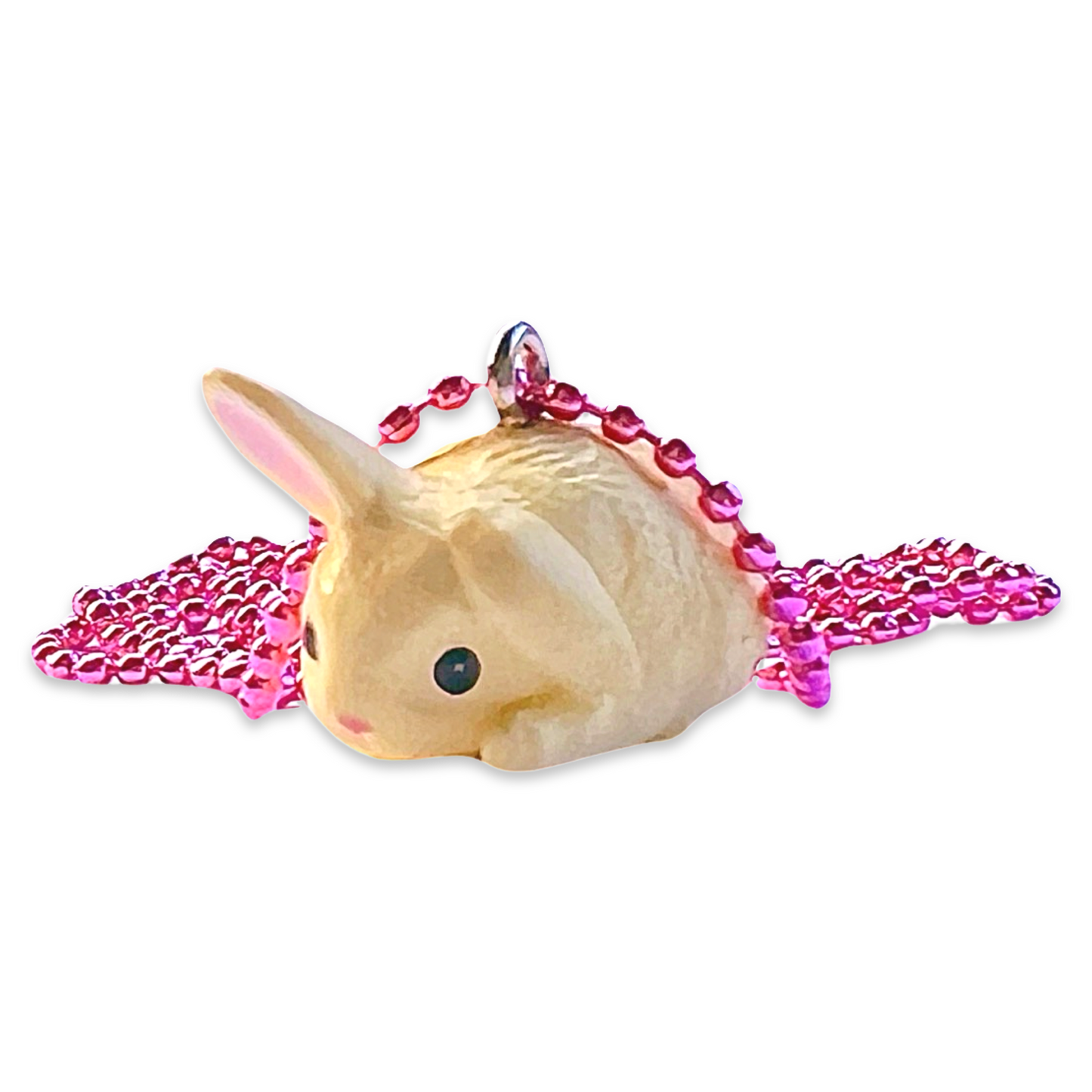 DeLuxe Pop Cutie Japanese Bunny Necklace - Red Bowl