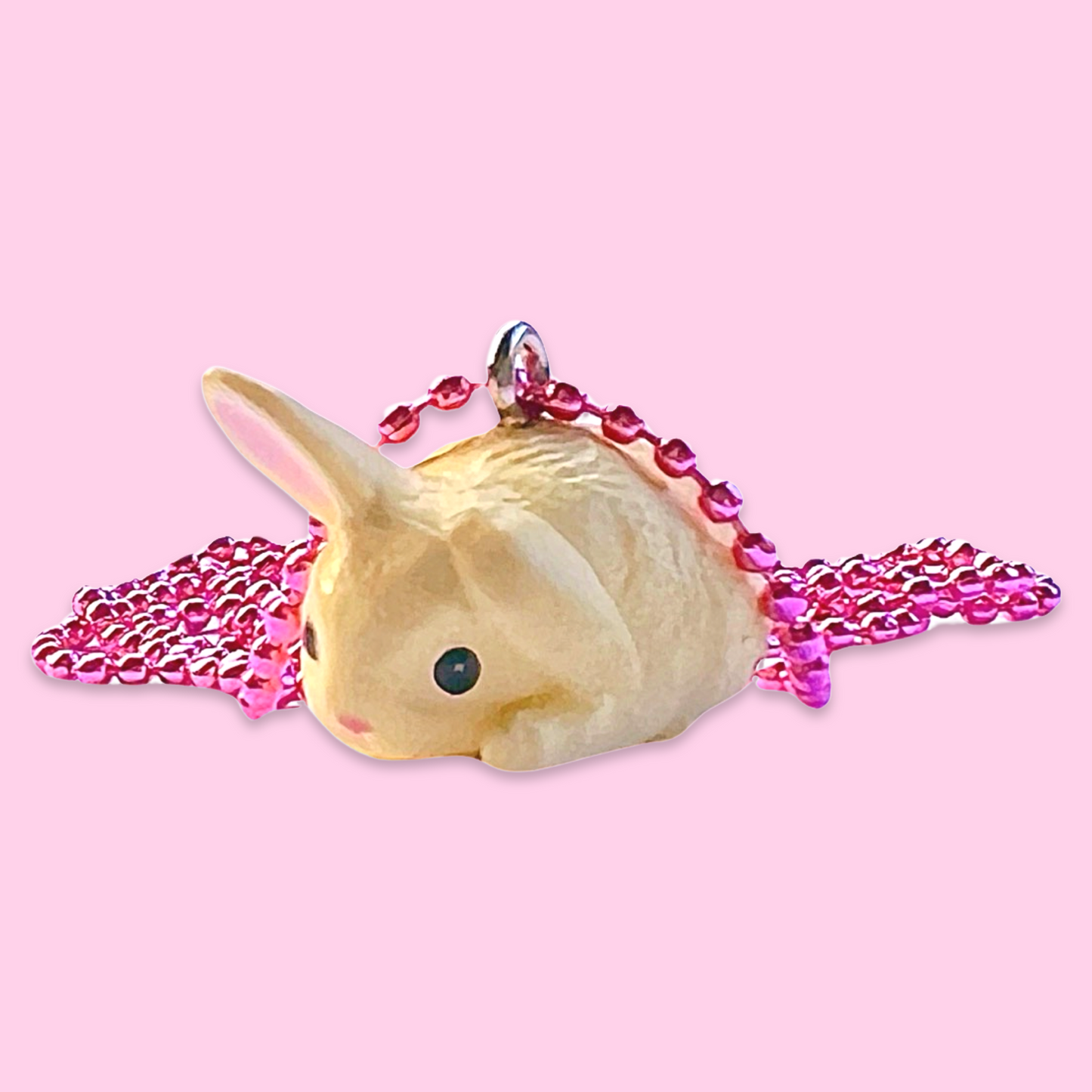 DeLuxe Pop Cutie Japanese Bunny Necklace - Red Bowl