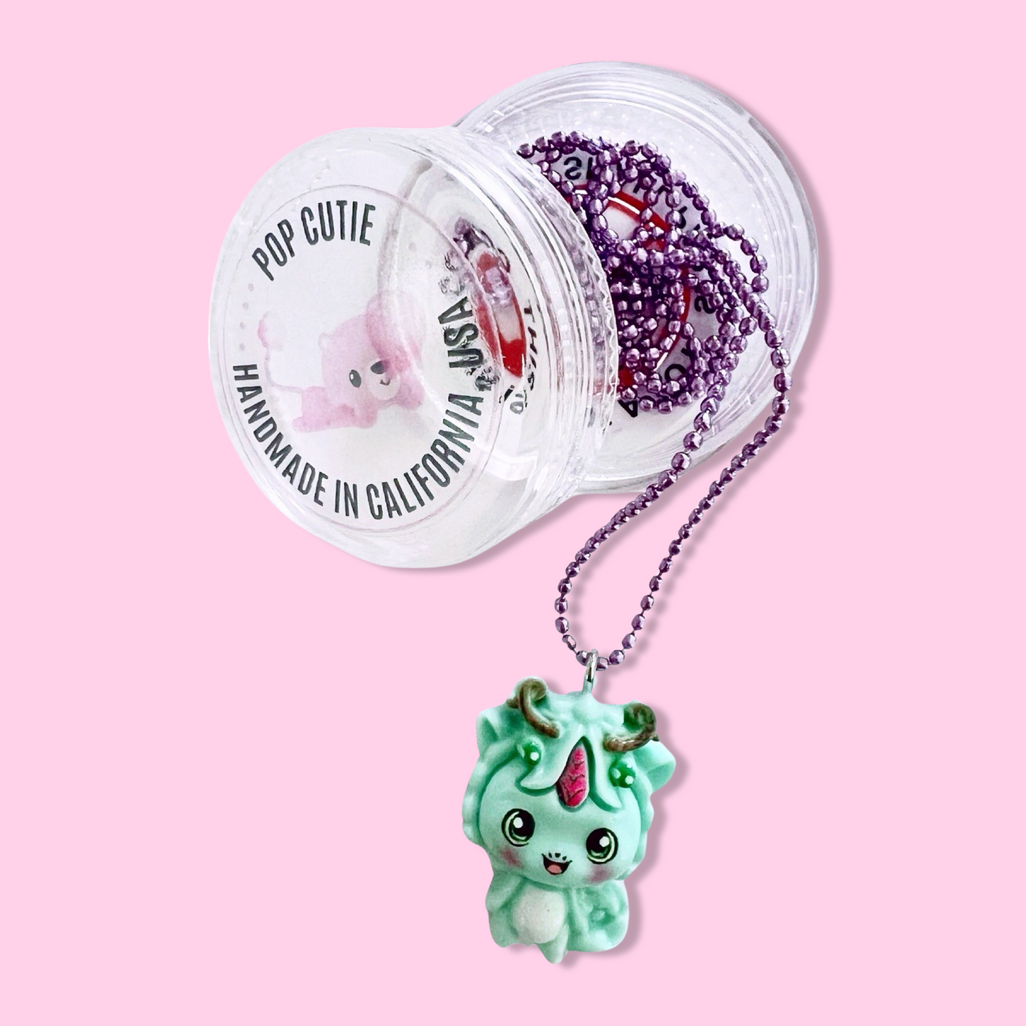Pop Cutie Dragon Necklace - Handmade