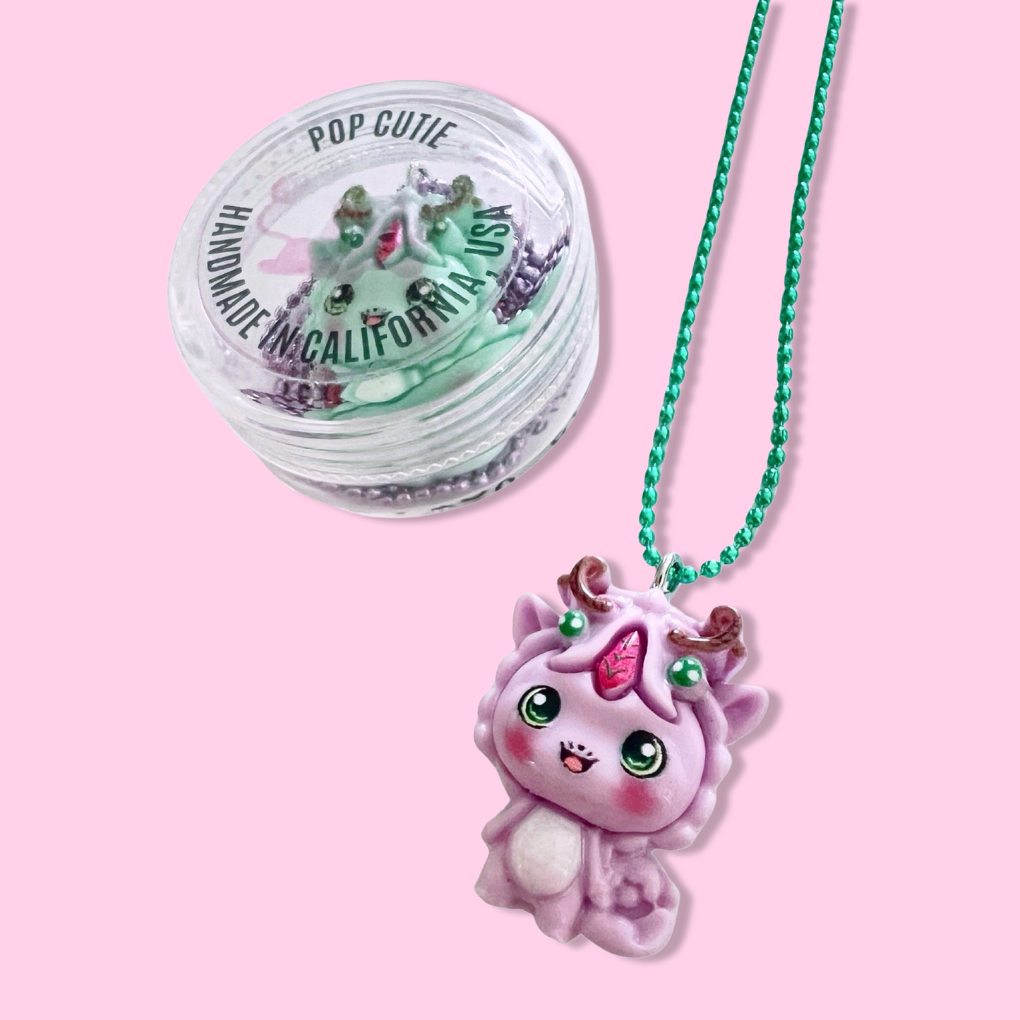 Pop Cutie Dragon Necklace - Handmade