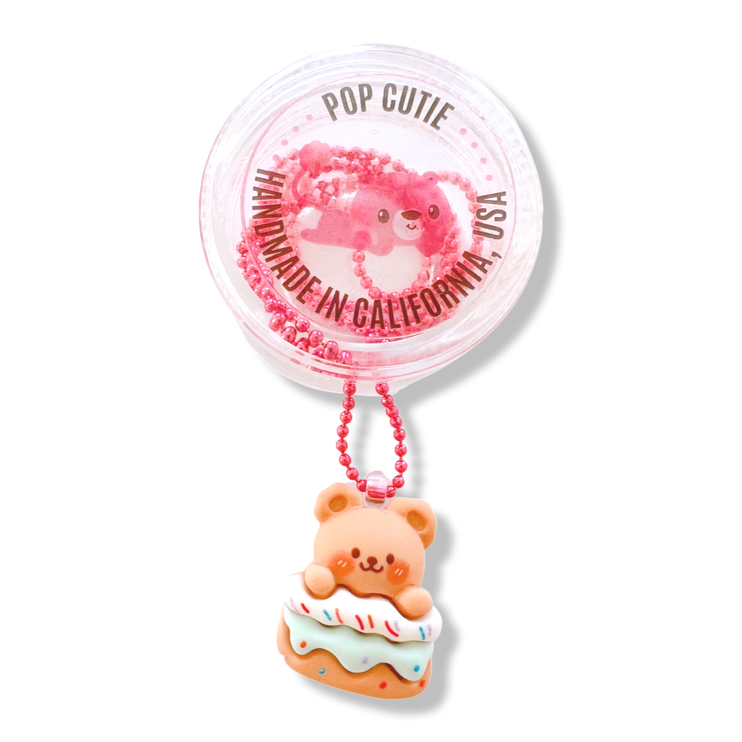Pop Cutie Cake Bear Kids Necklace - Party Birthday Gift
