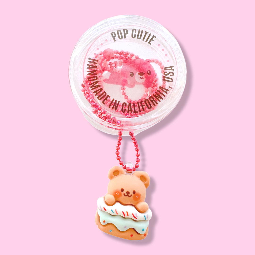 Pop Cutie Cake Bear Kids Necklace - Party Birthday Gift