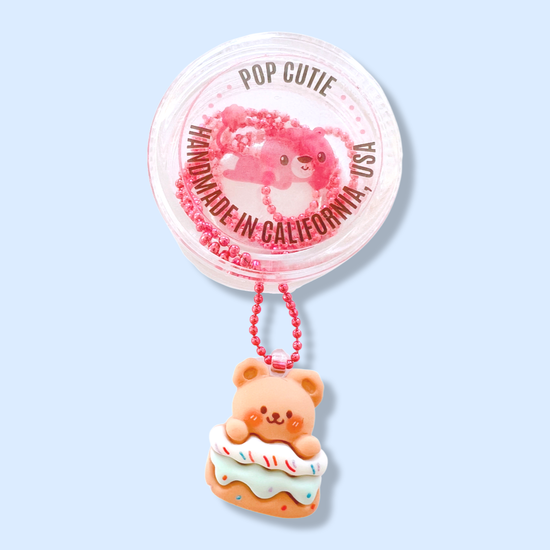 Pop Cutie Cake Bear Kids Necklace - Party Birthday Gift
