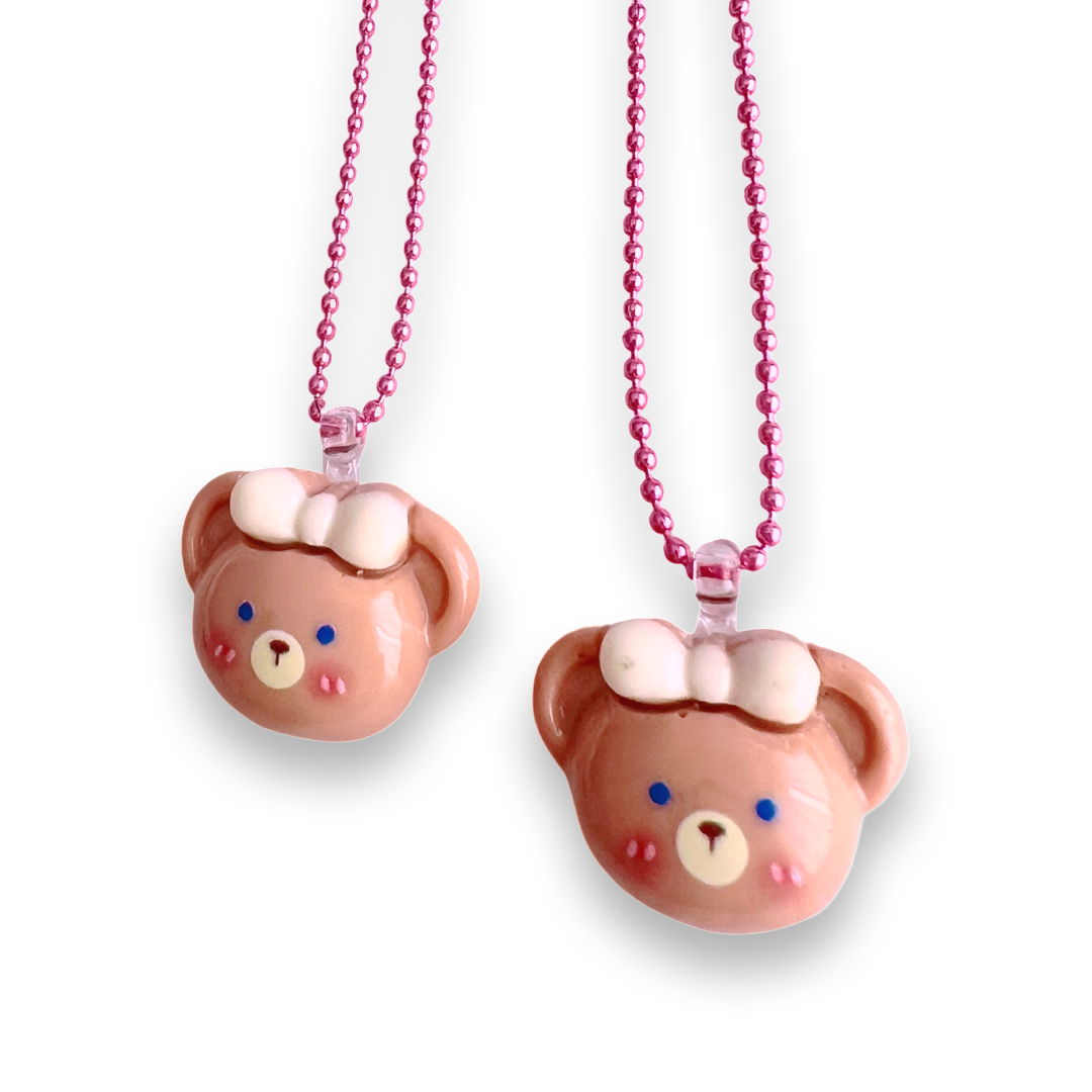 Pop Cutie Bow Bear Necklace