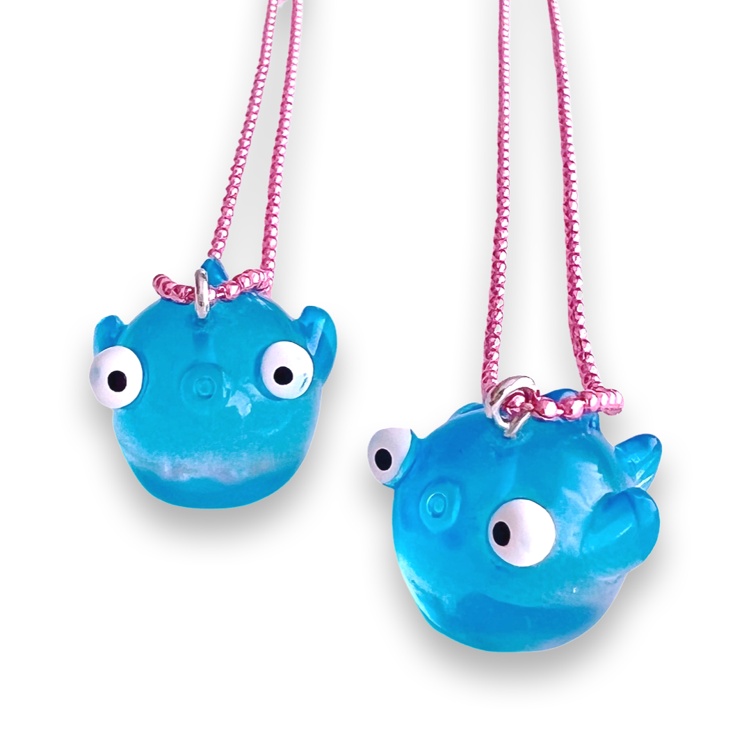 Pop Cutie Kawaii Puffer Fish Necklace