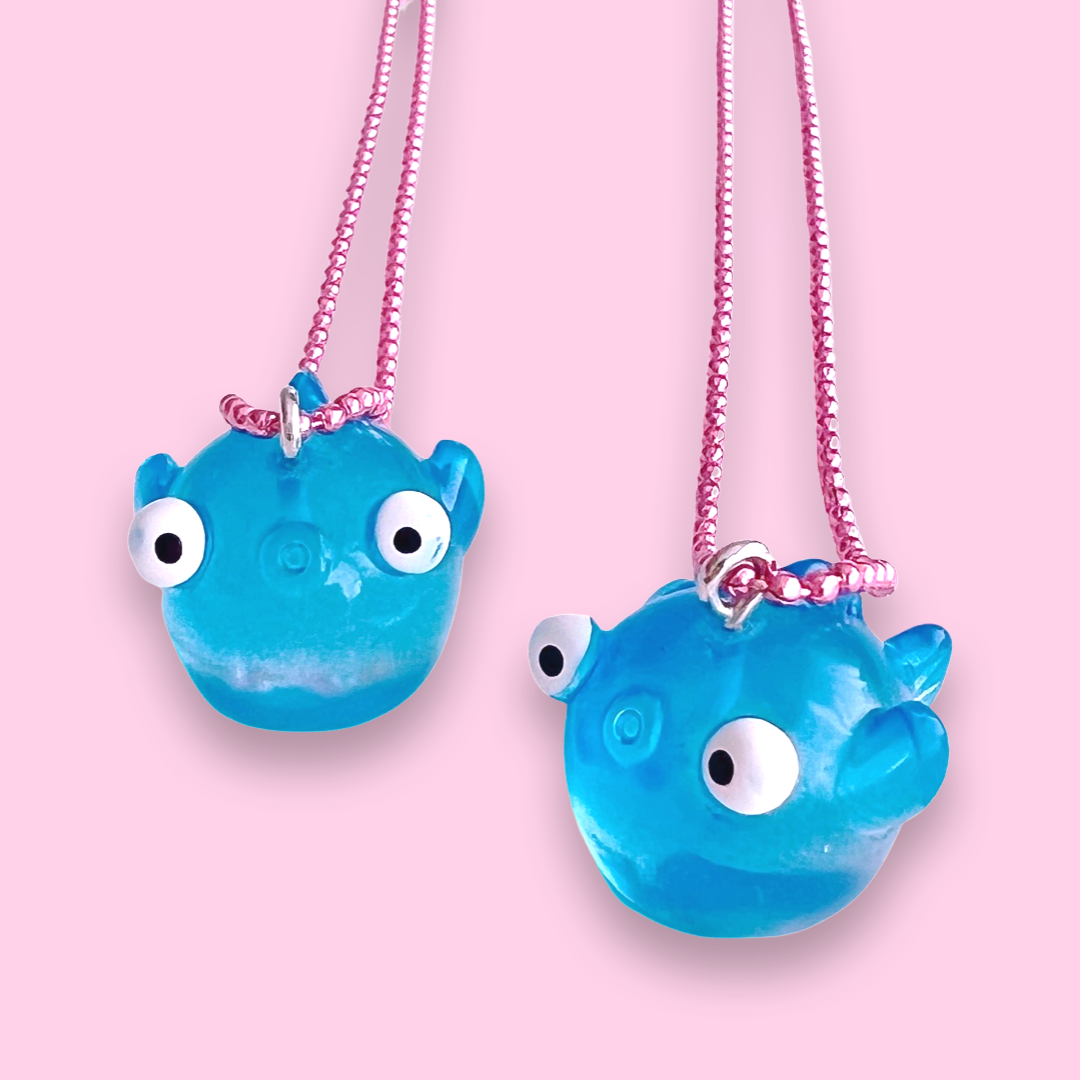 Pop Cutie Kawaii Puffer Fish Necklace