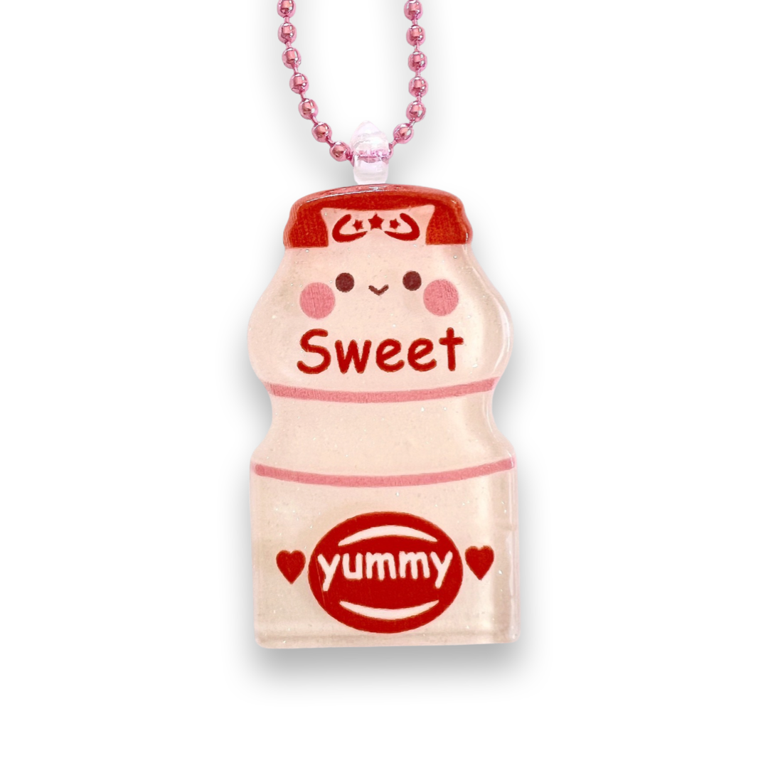 Pop Cutie Japanese Yogurt Drink Necklace