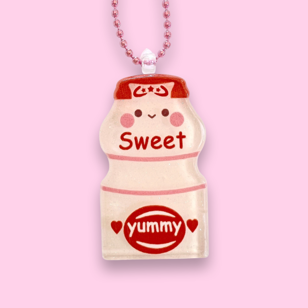 Pop Cutie Japanese Yogurt Drink Necklace