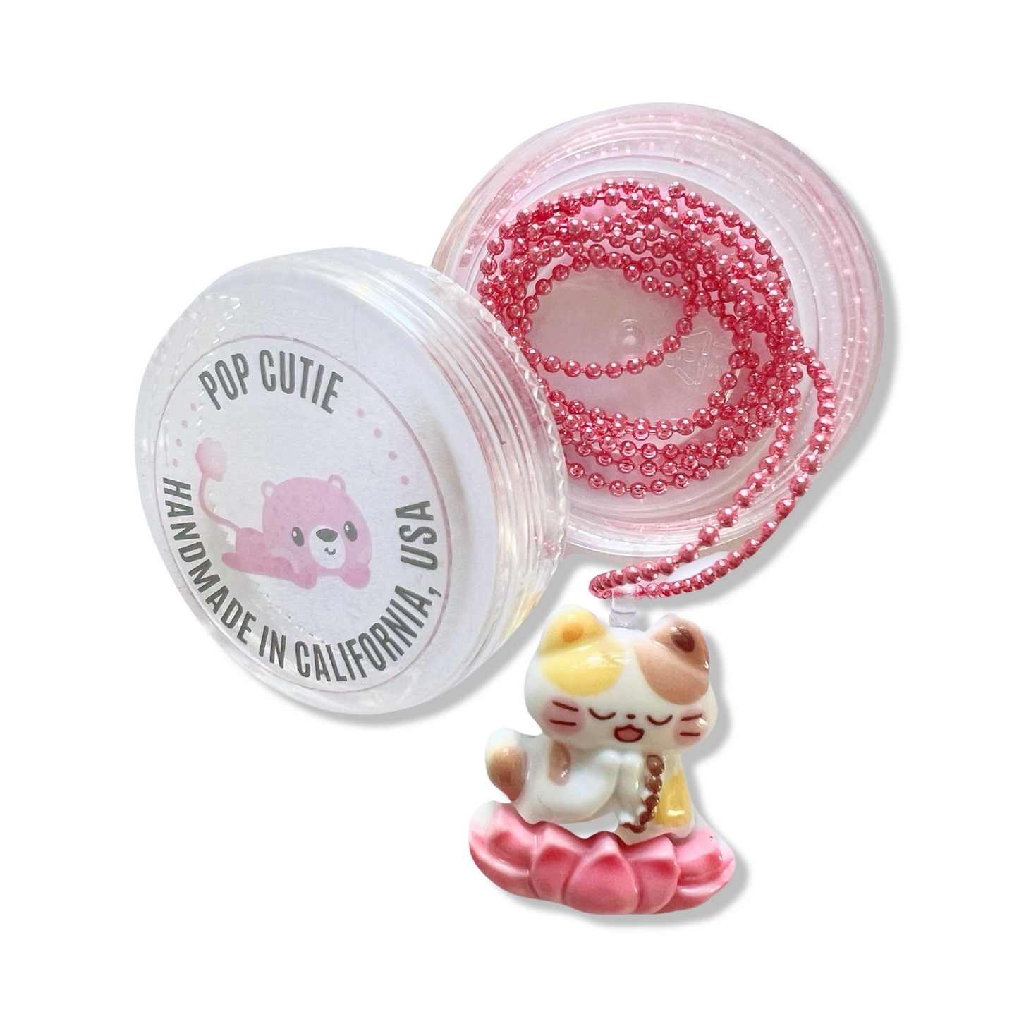 Pop Cutie Yoga Cat Necklace