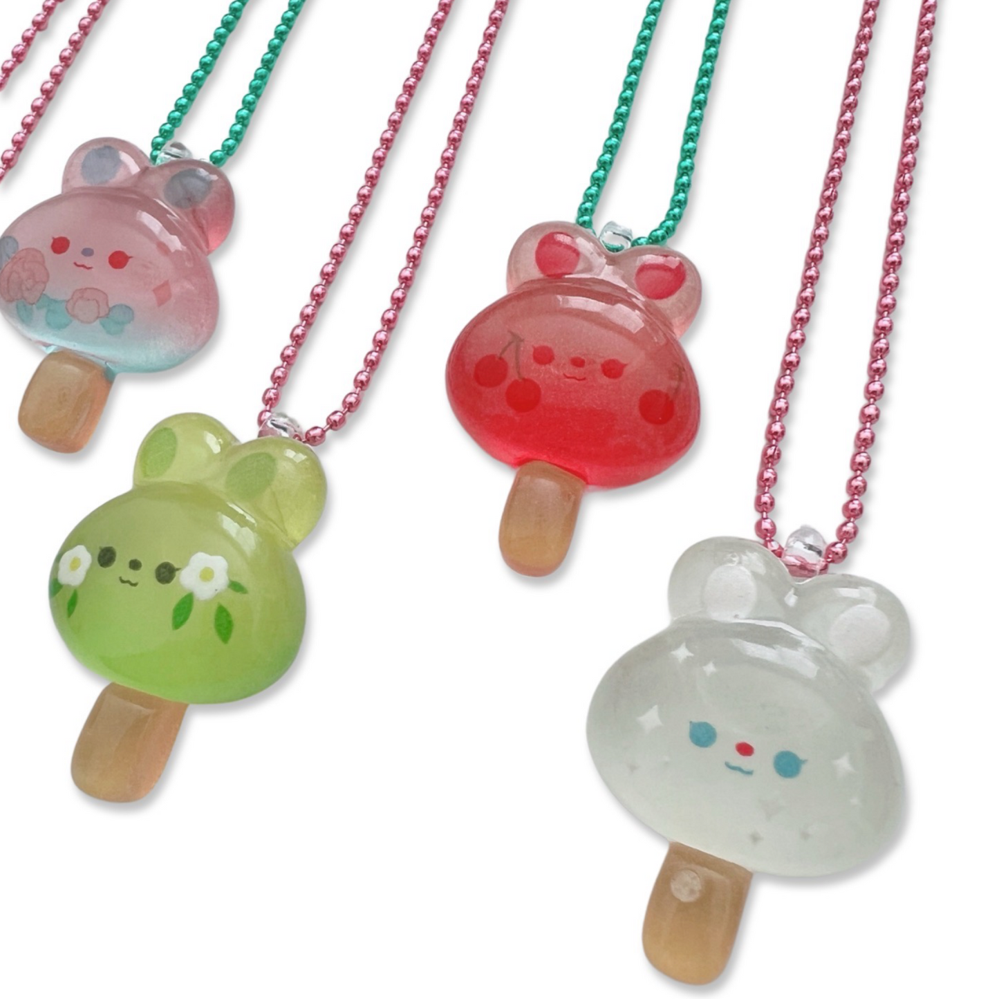 Pop Cutie Bunny Popsicle Necklace