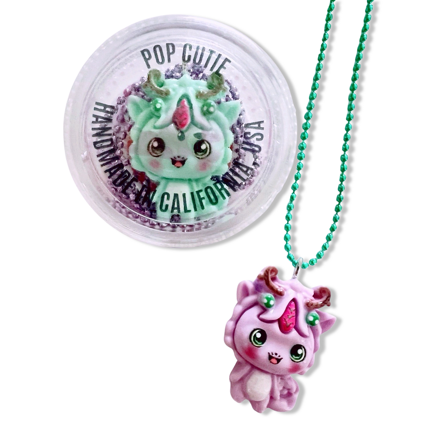 Pop Cutie Dragon Necklace - Handmade