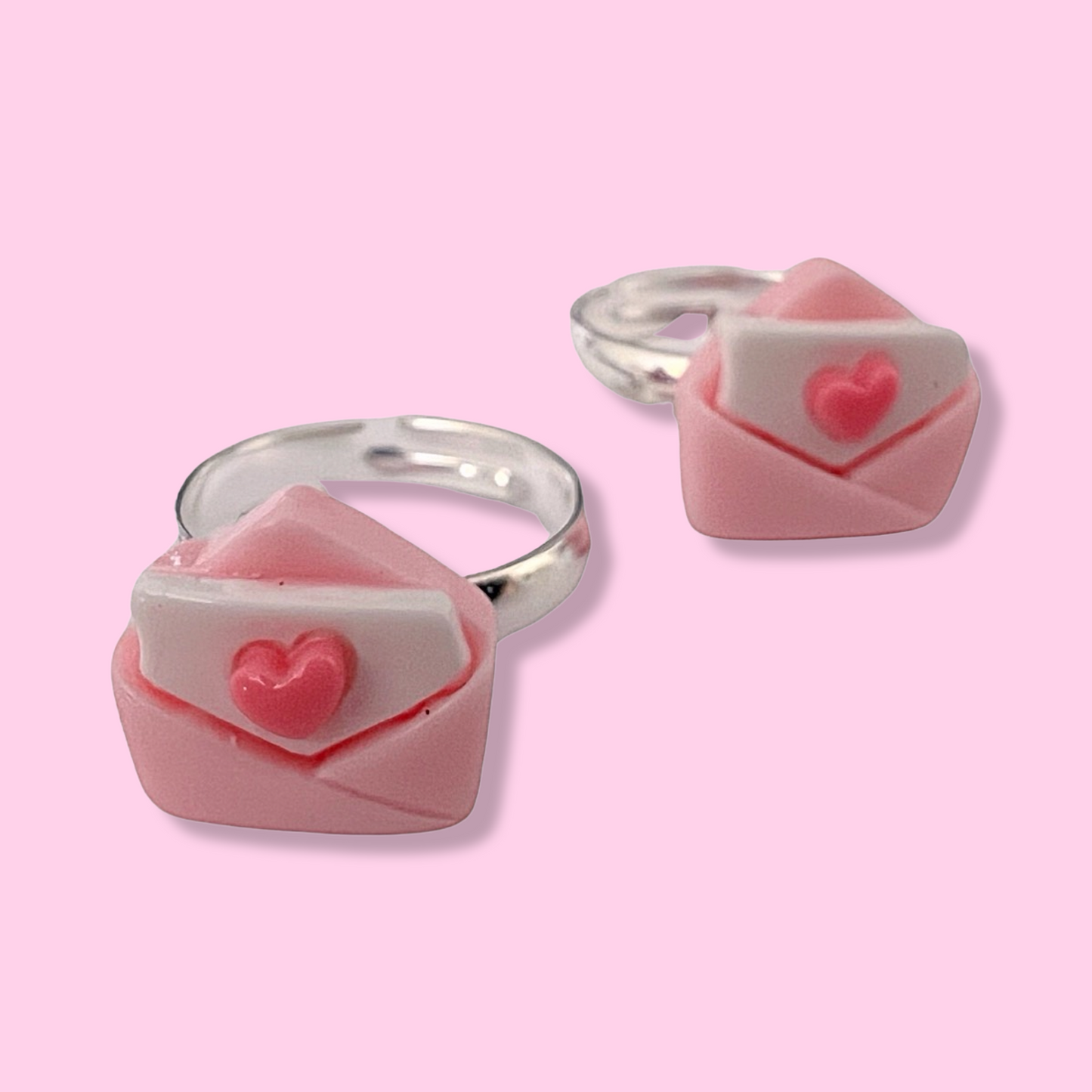 Pop Cutie Love Letter Ring - Adjustable Kids Size Valentines